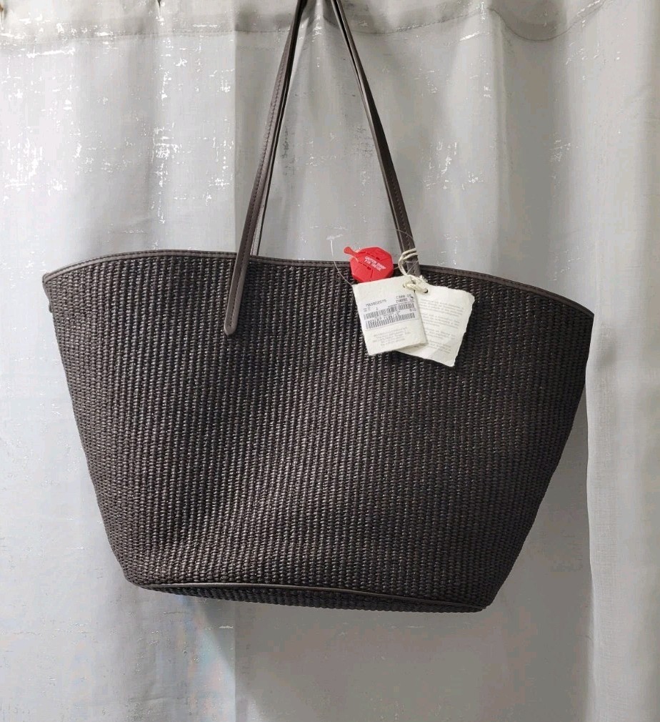 2995$ Brunello Cucinelli Womens Brown Tote/ Shopper Bag .Made In Italy