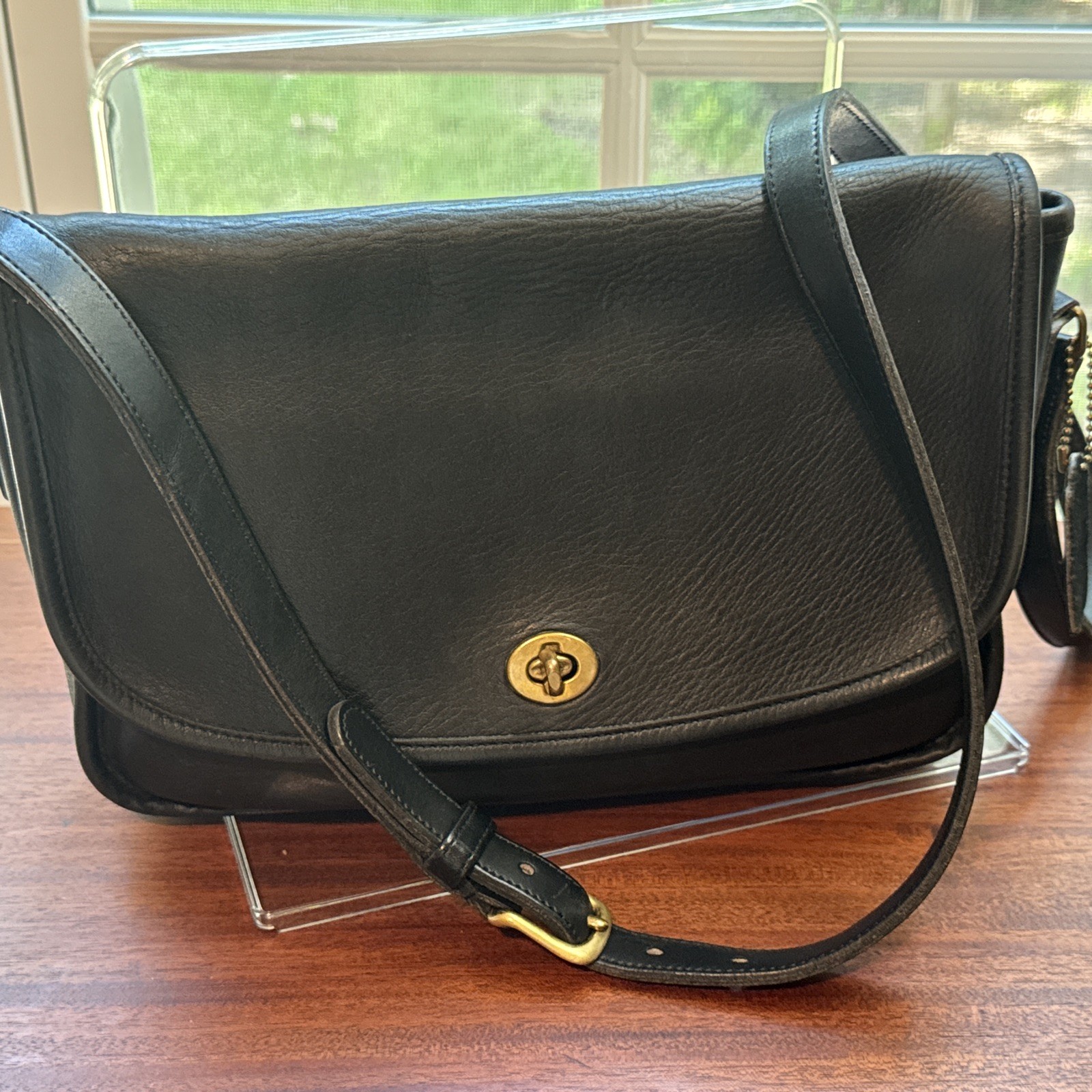 Vintage Coach City Bag, circa late 1980s–1993, made in the United States Black