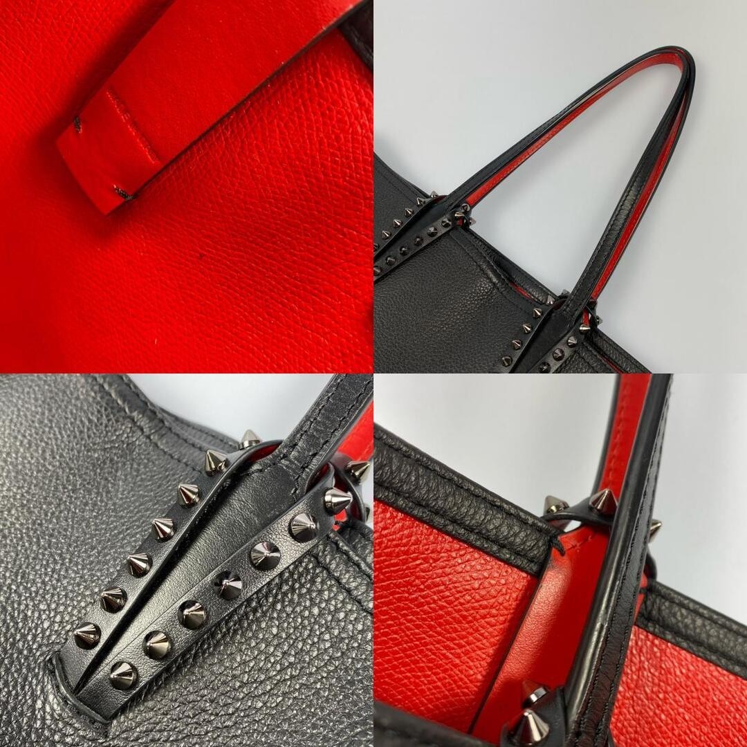 Christian Louboutin Cabata Small Leather Tote Bag 3205219 Red Sole Italy