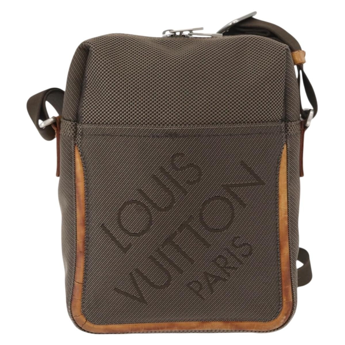 LOUIS VUITTON Damier Geant Sitadan MM Shoulder Bag Brown M93040 LV Auth BA9025