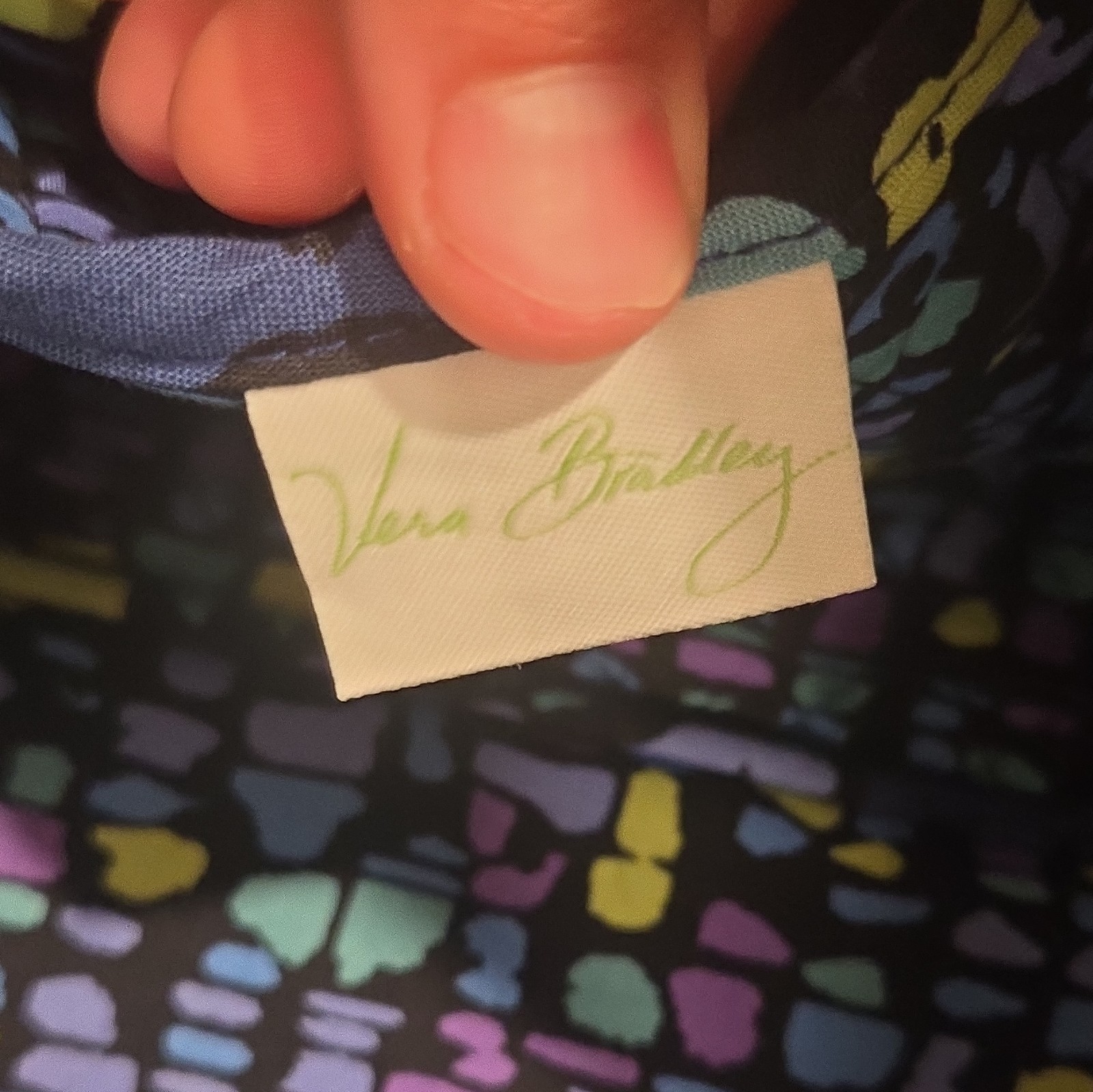 Vera Bradley Floral Backpack & Matching Zip Travel Bag Set, Indgo Pop pattern