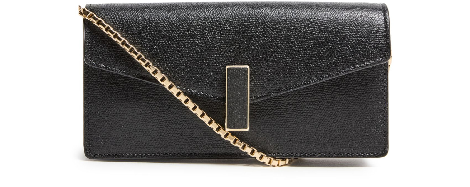 VALEXTRA Iside Black Chain Bag New & Authentic