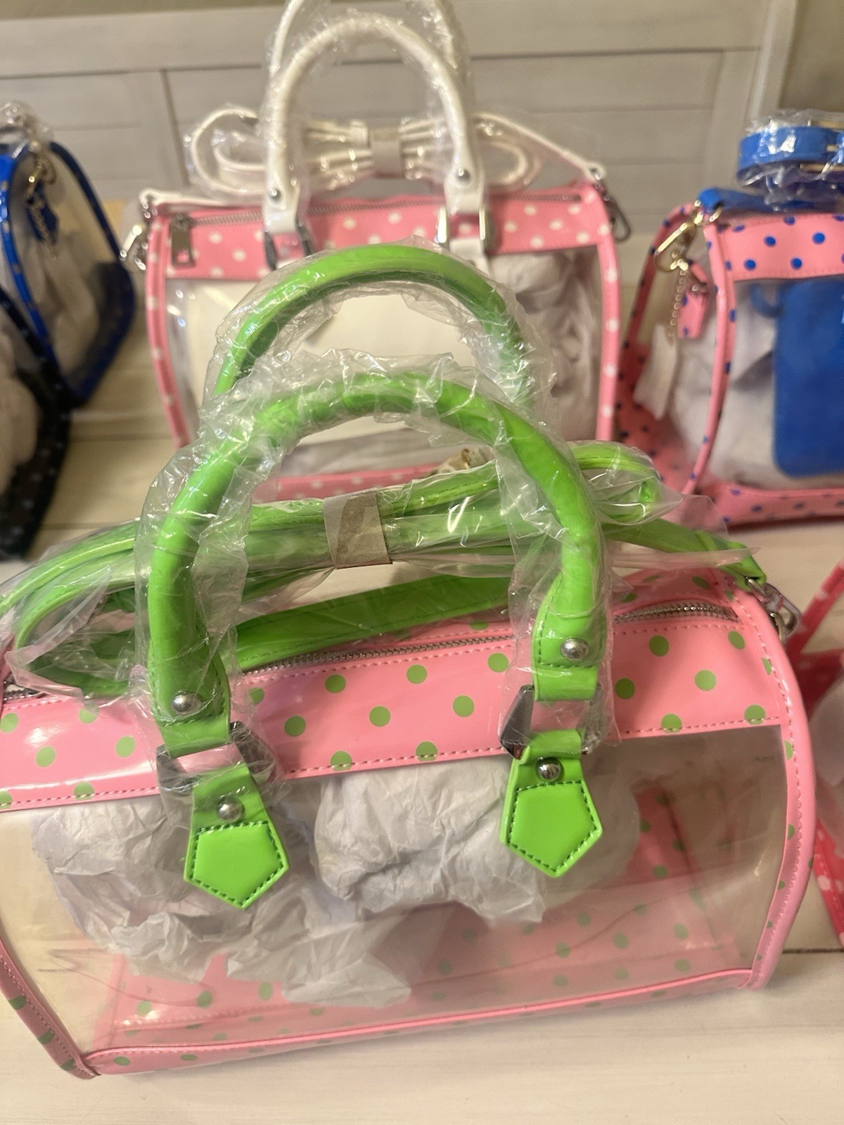 NWT Game Day Clear Plastic Tote Bag
