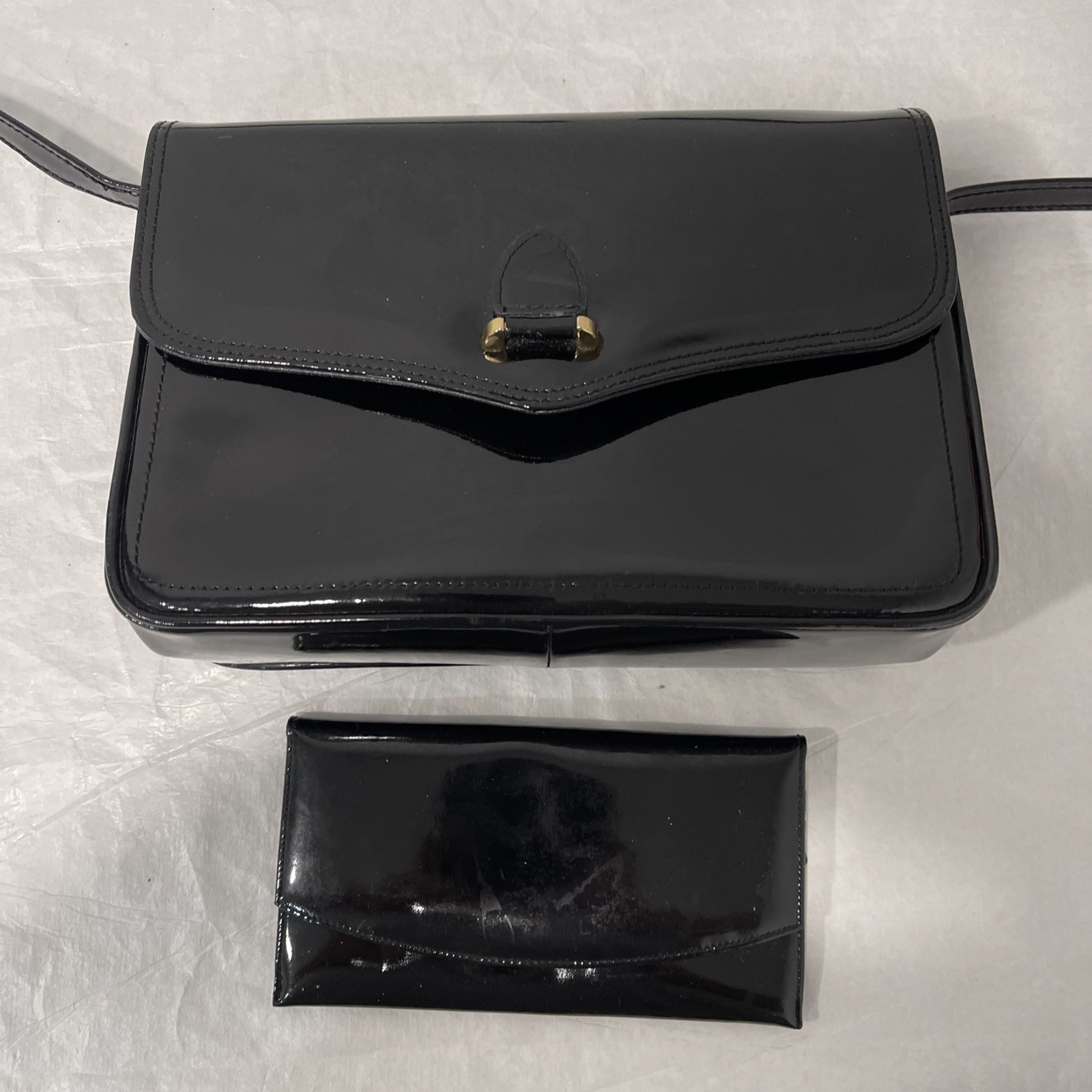 Star Women’s Black Leather Purse With Wallet. Made In Germany.