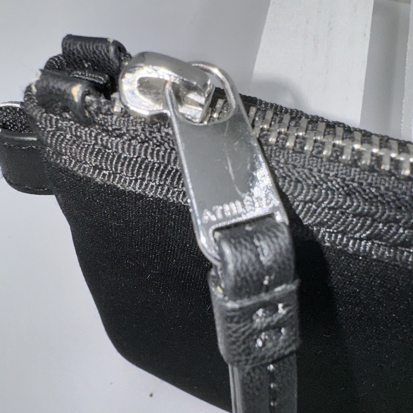 Black Athleta Neoprene Pouch READ Approx 5”x8”