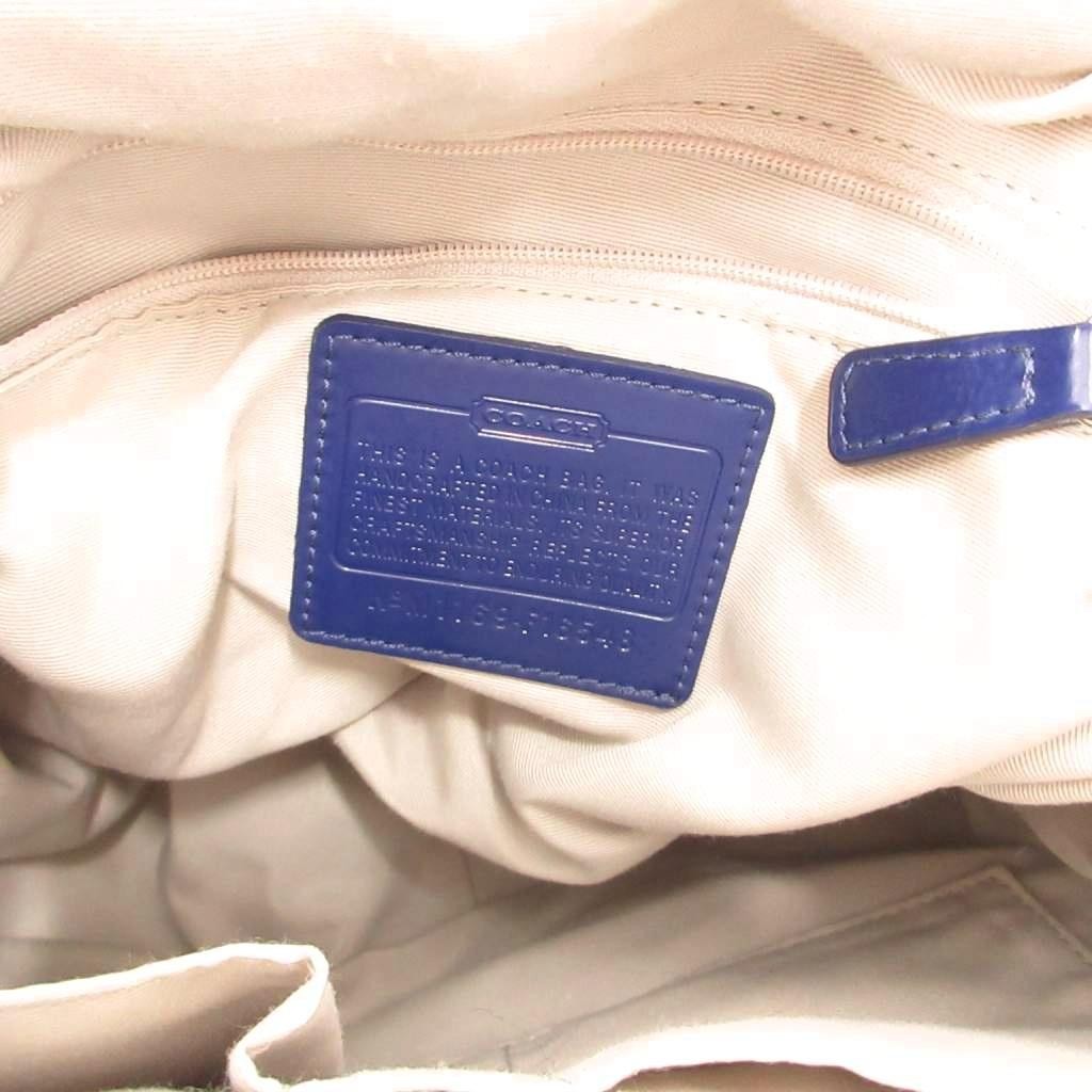 Coach Female Canvas Rucksack Navy Blue 26cm (10.2in) Backpack