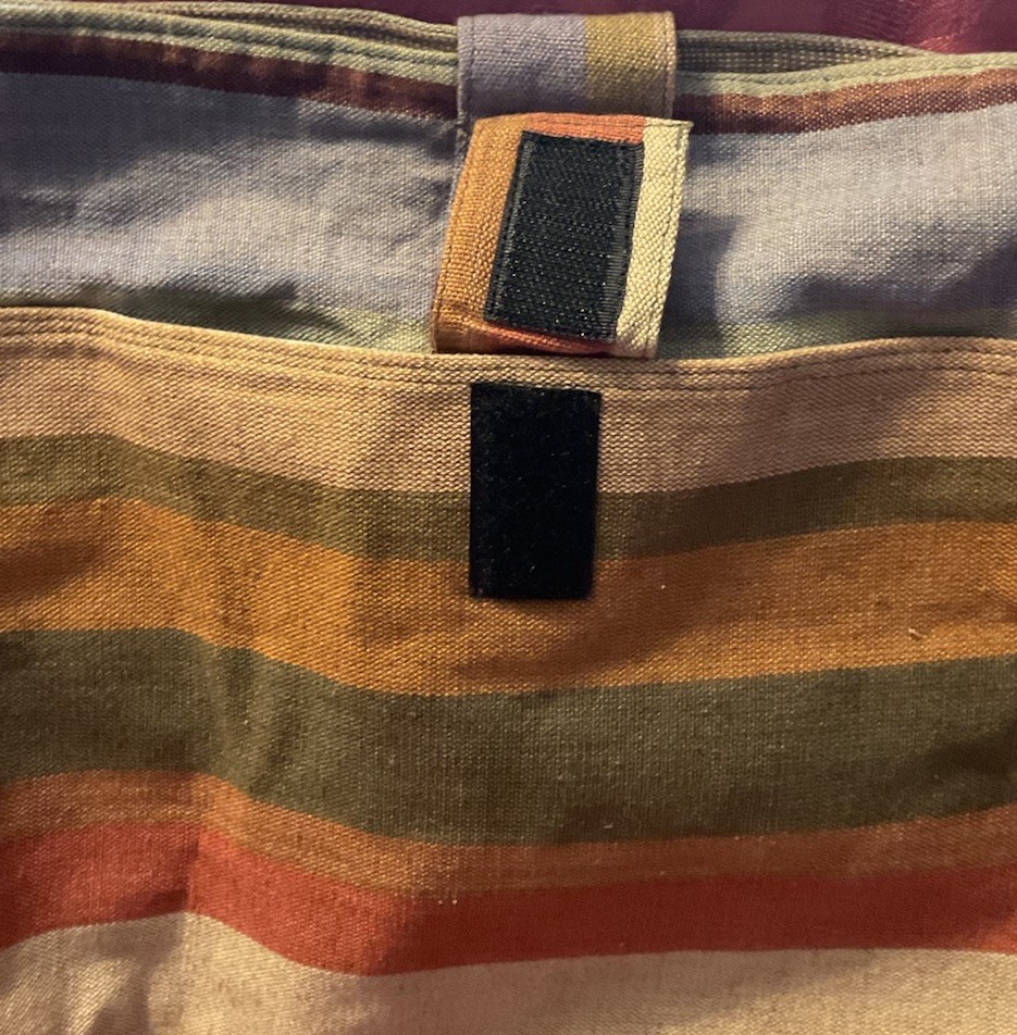 Unique Batik Stripe Colorful Boho Hobo Style Fabric Casual Tote Shoulder Bag