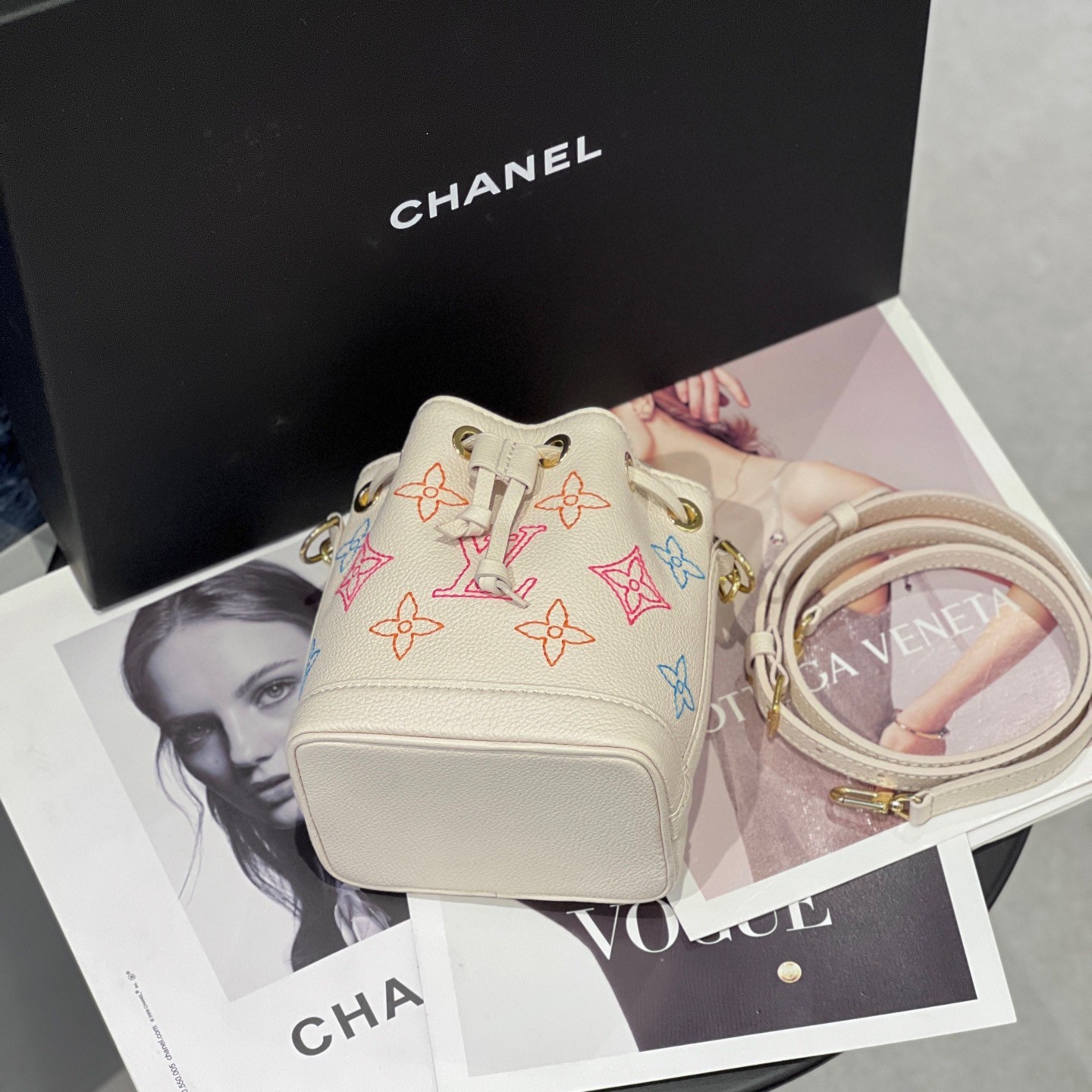Louis Vuitton Nano Noé Bucket Bag Monogram Colorful Shoulder Bag [Duties Paid]