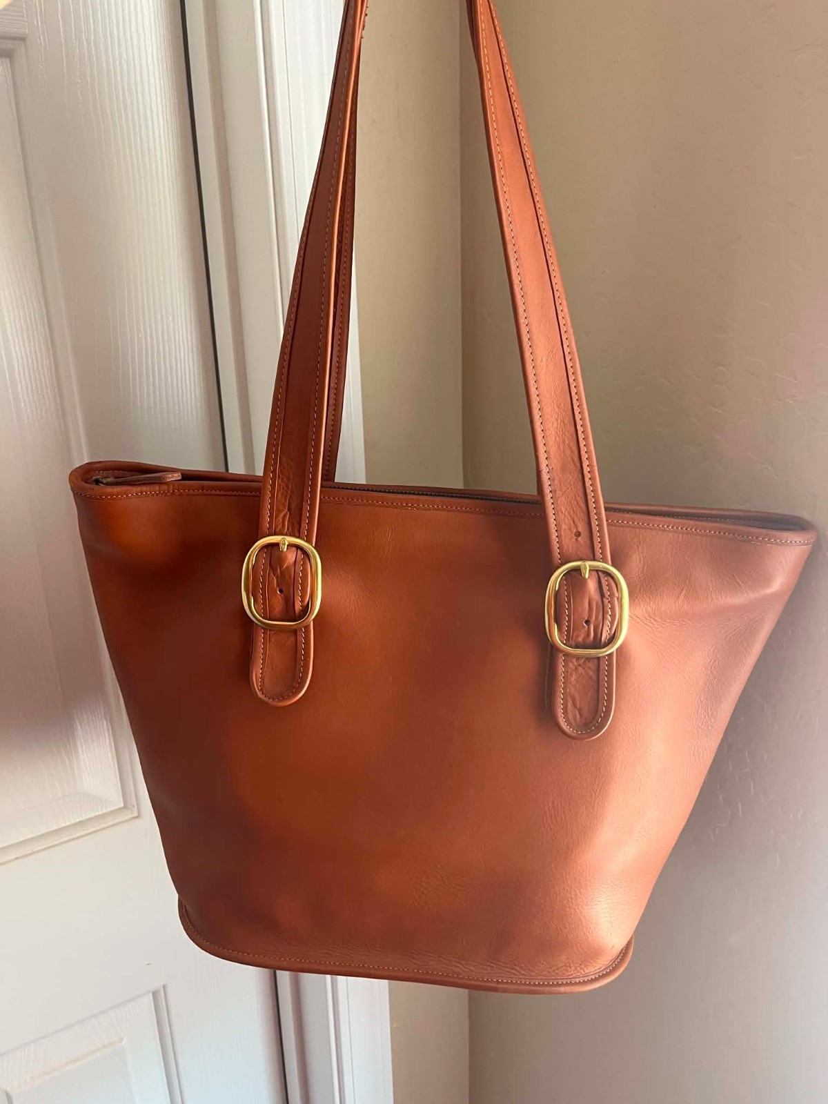 Vintage Coach NYC/USA 80s Bundle British Tan & Putty Handbags