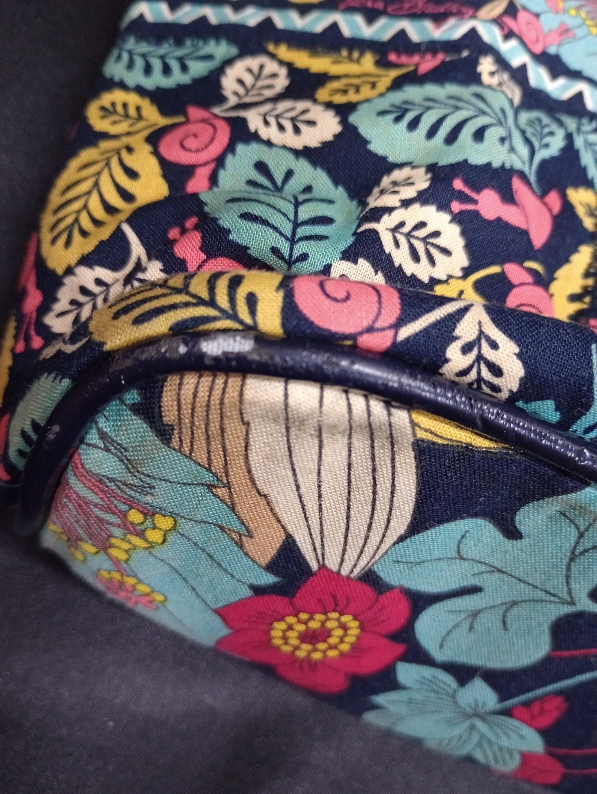 Vera Bradley Happy Snails Floral Large Tote Shoulder Bag