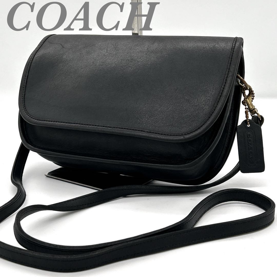 COACH OLD Shoulder Bag Leather Vintage