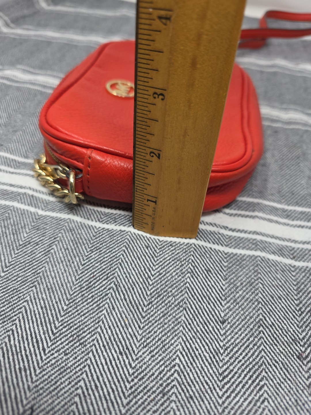 Michael Kors Pebble crossbody Tangerine Orange Purse Used