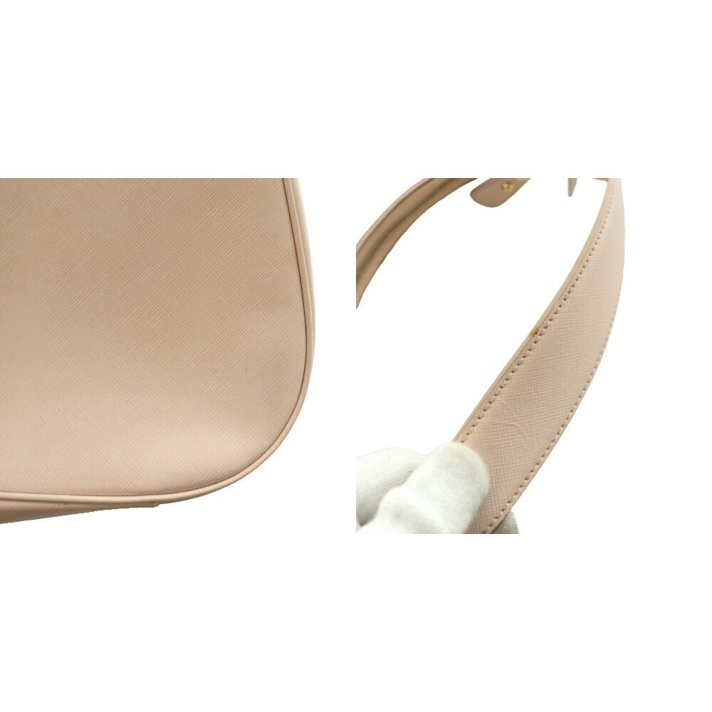 Salvatore Ferragamo Gancini Pink Leather Shoulder Bag Handbag Gold Hardware