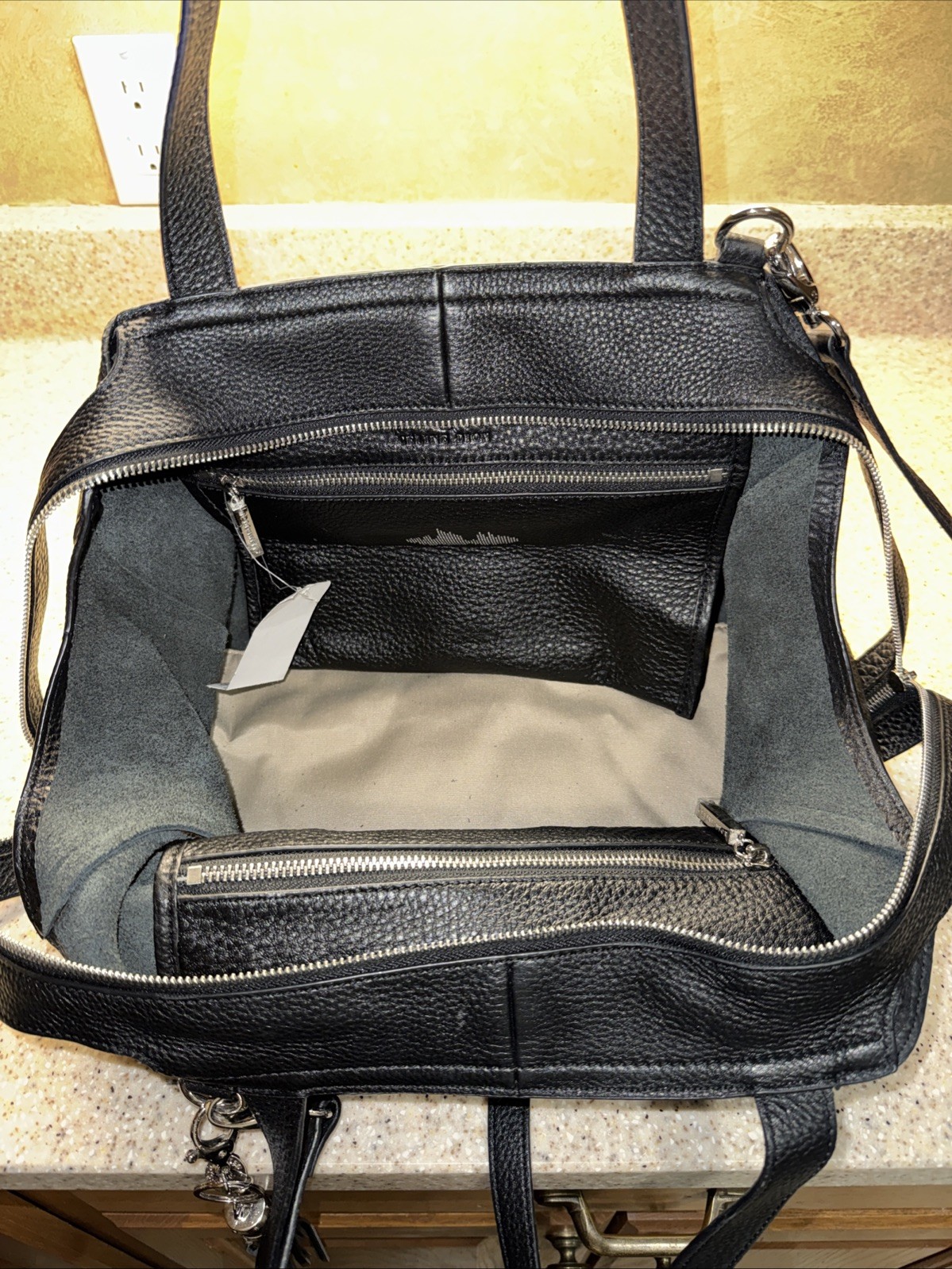 Celine Dion Black Leather Tote Shoulder Bag – Nordstrom, Original Tag, $468