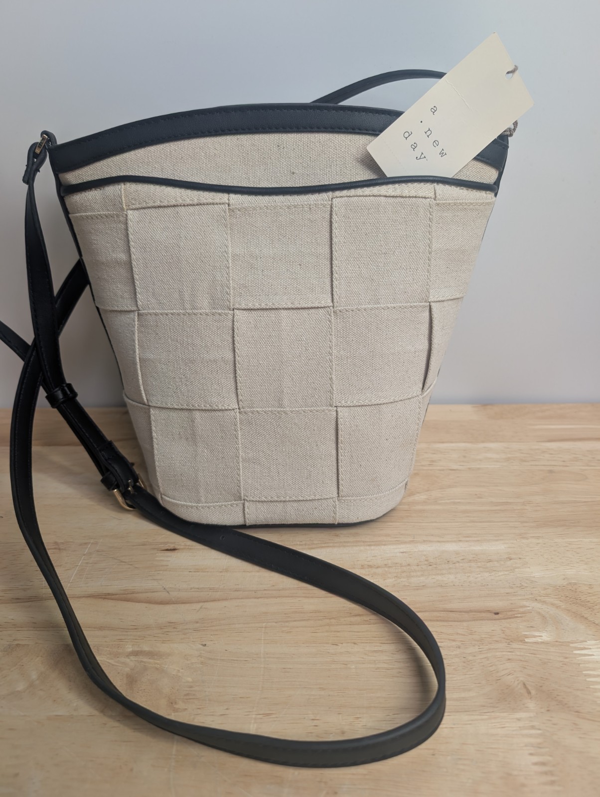 NEW w/ TAGS – A New Day Womens Canvas Crossbody Bucket Bag Purse – Target
