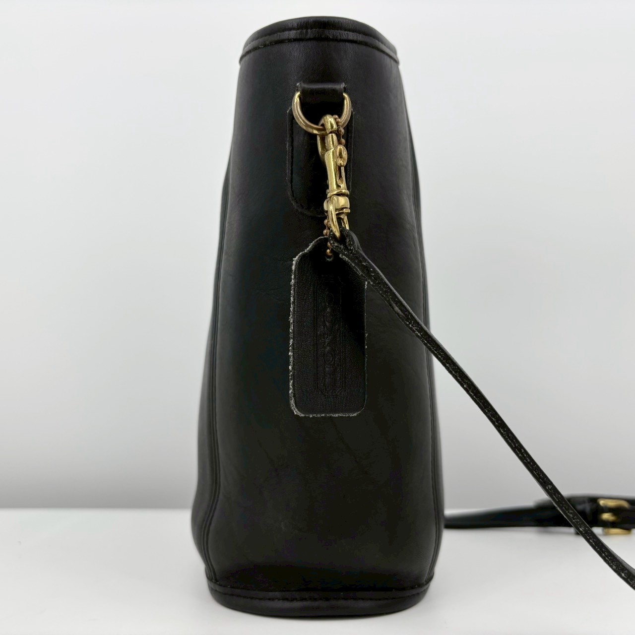 Vintage Coach Mini Shopper Bucket Tote Bag 9993 Black Authentic From Japan