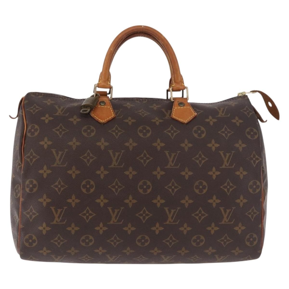 LOUIS VUITTON Monogram Speedy 35 Hand Bag M41524 LV Auth 183027A