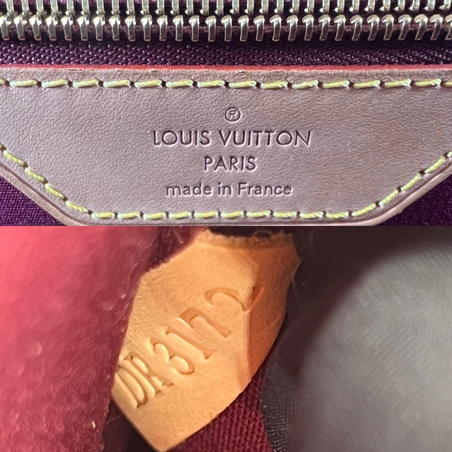 LV Monogram Vernis Normal Cherry Red Patent Leather 2Way Bag US Ship
