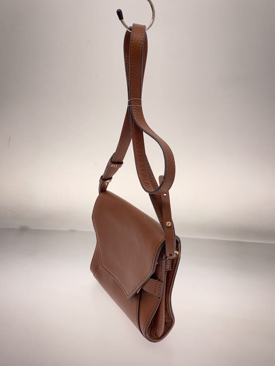 BROOKS BROTHERS Shoulder Bag, Leather, BRW, Plain ? NULL ?