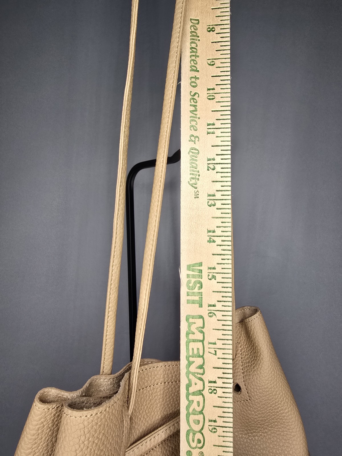 8 Other Reasons Revolve Slouchy Vegan Leather Bucket Bag Tan Beige Drawstring