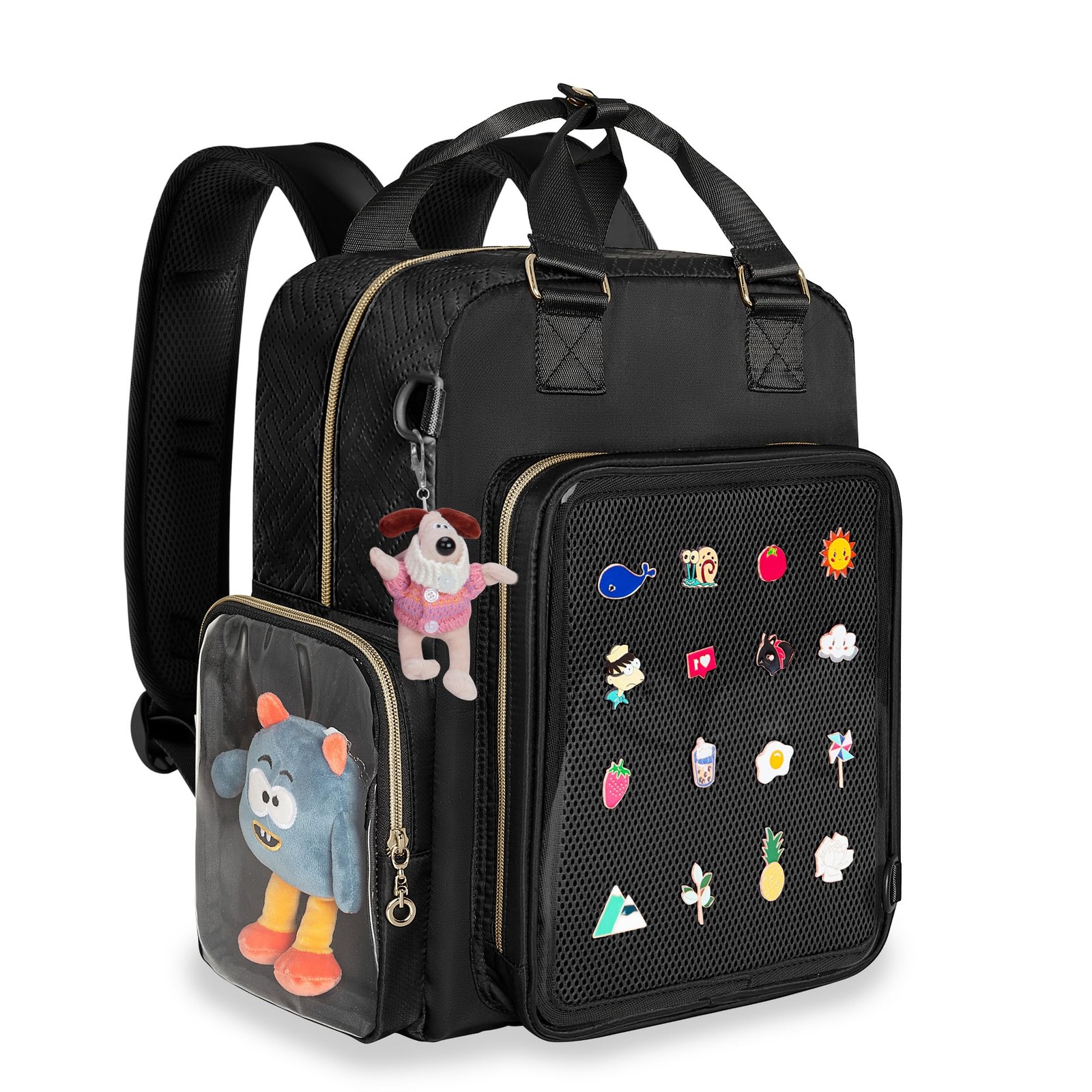 Ita Backpack Pin Display Bag with Inserts for Pins, Cute Ita Bag for Anime Co…
