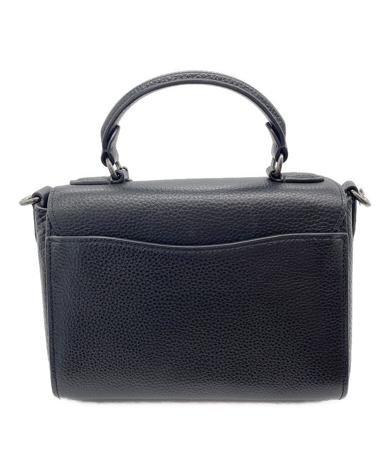 Coach MORGAN TOP HANDLE SATCHEL CF321 Black Bag #TFB8616