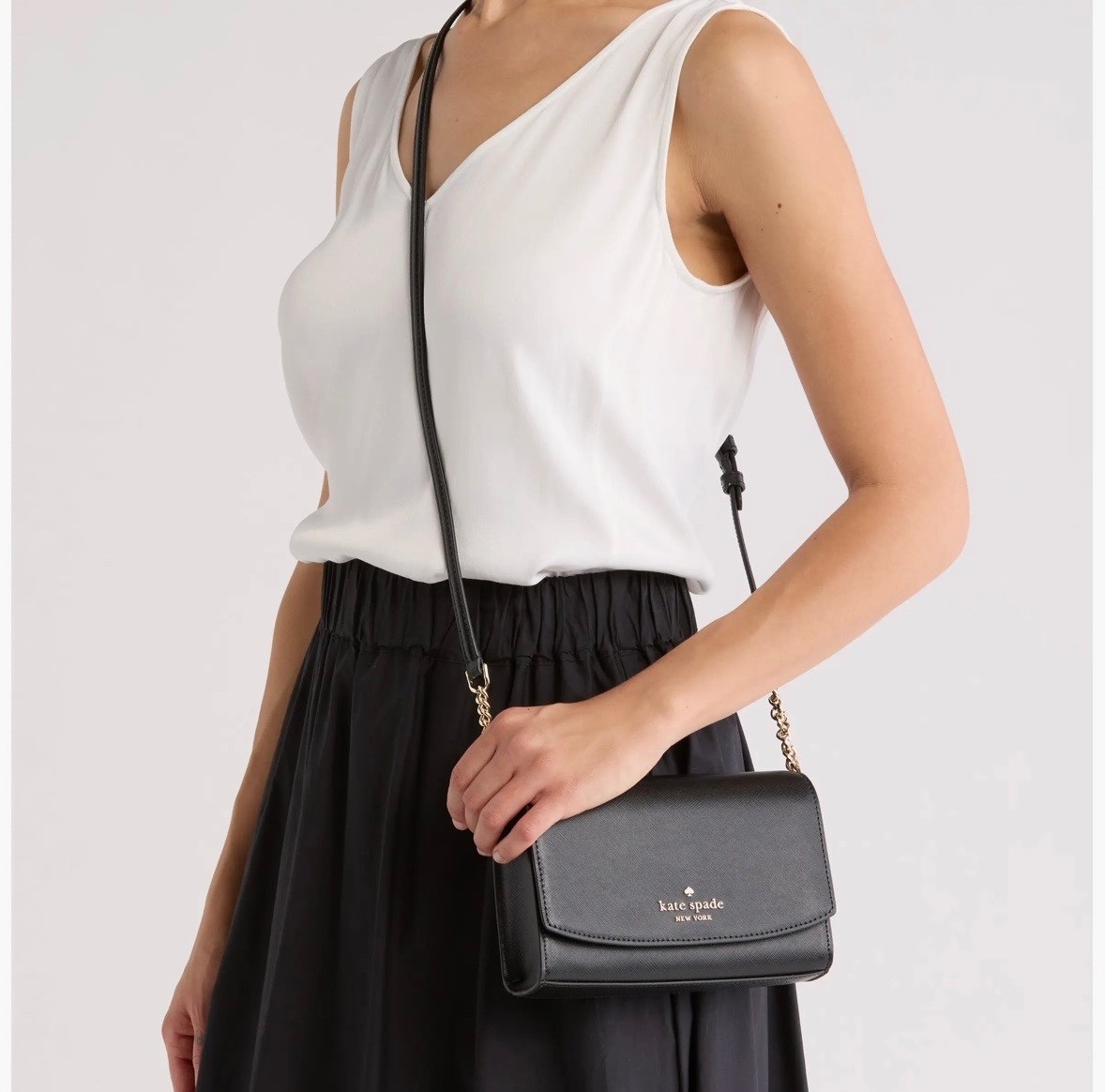 NWT Kate Spade Staci Small Flap Crossbody Color Black