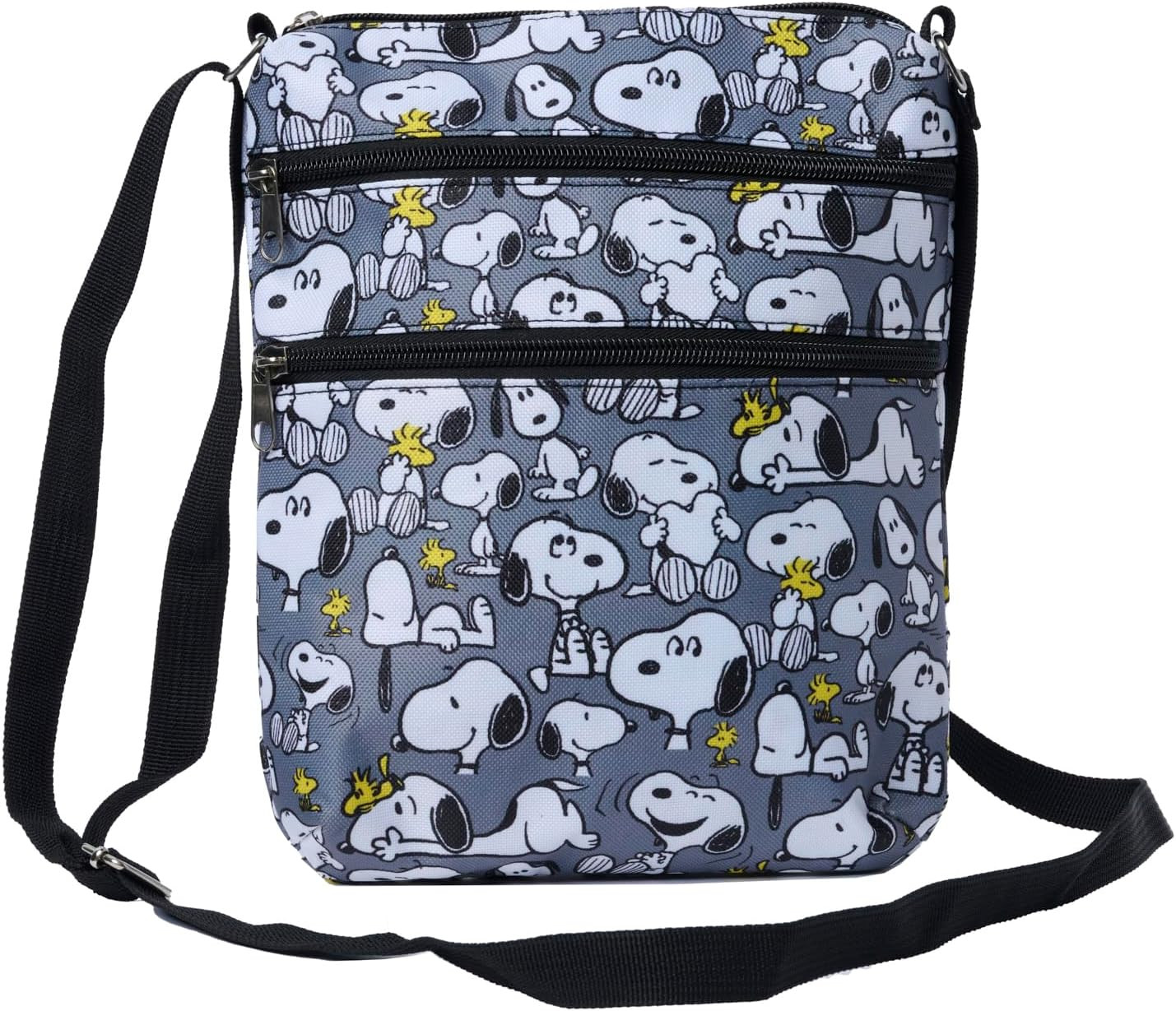 Crossbody Bag Snoopy Woodstock All over Print Passport Travel