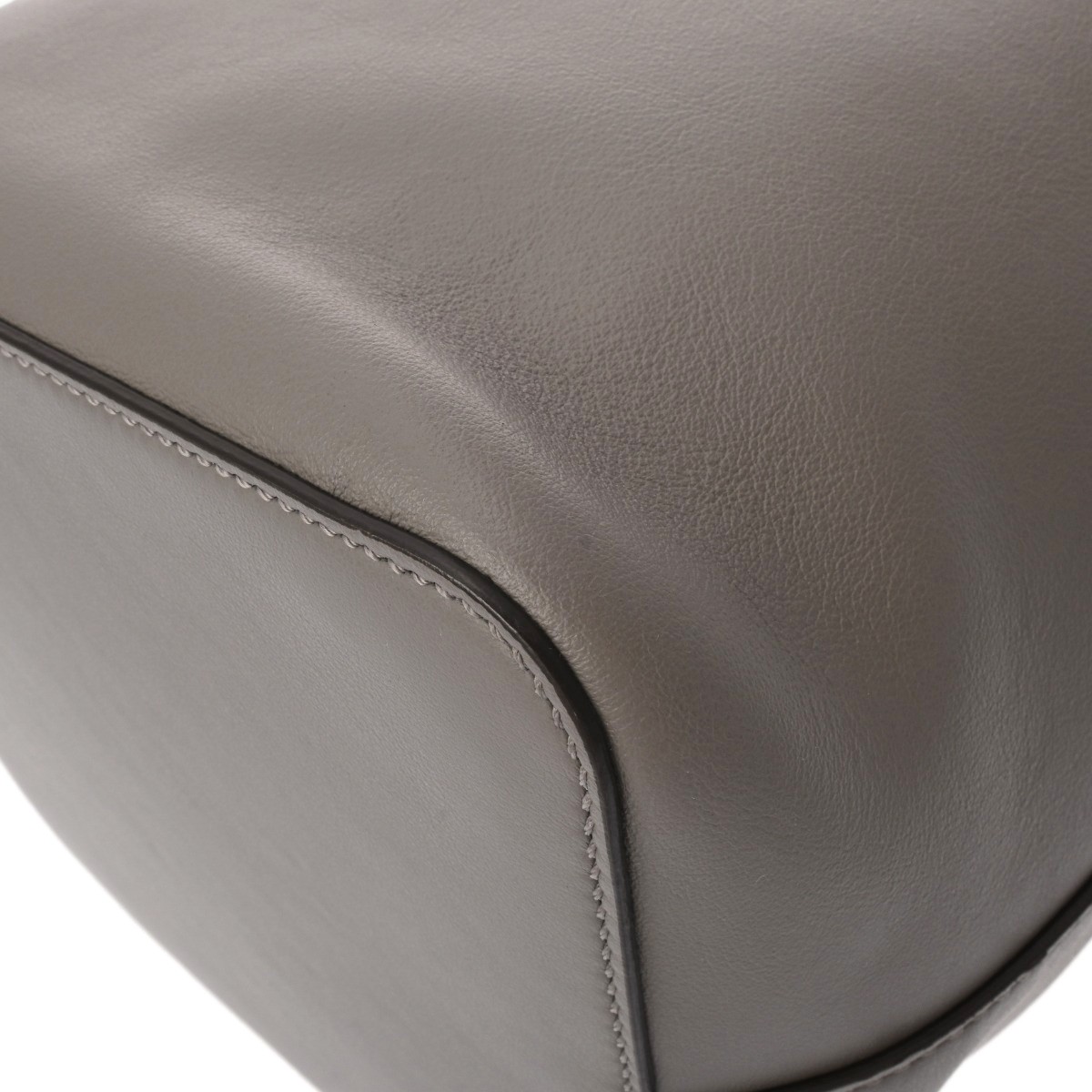 Fendi 8BT298 Handbag Calfskin Gray #WB3522