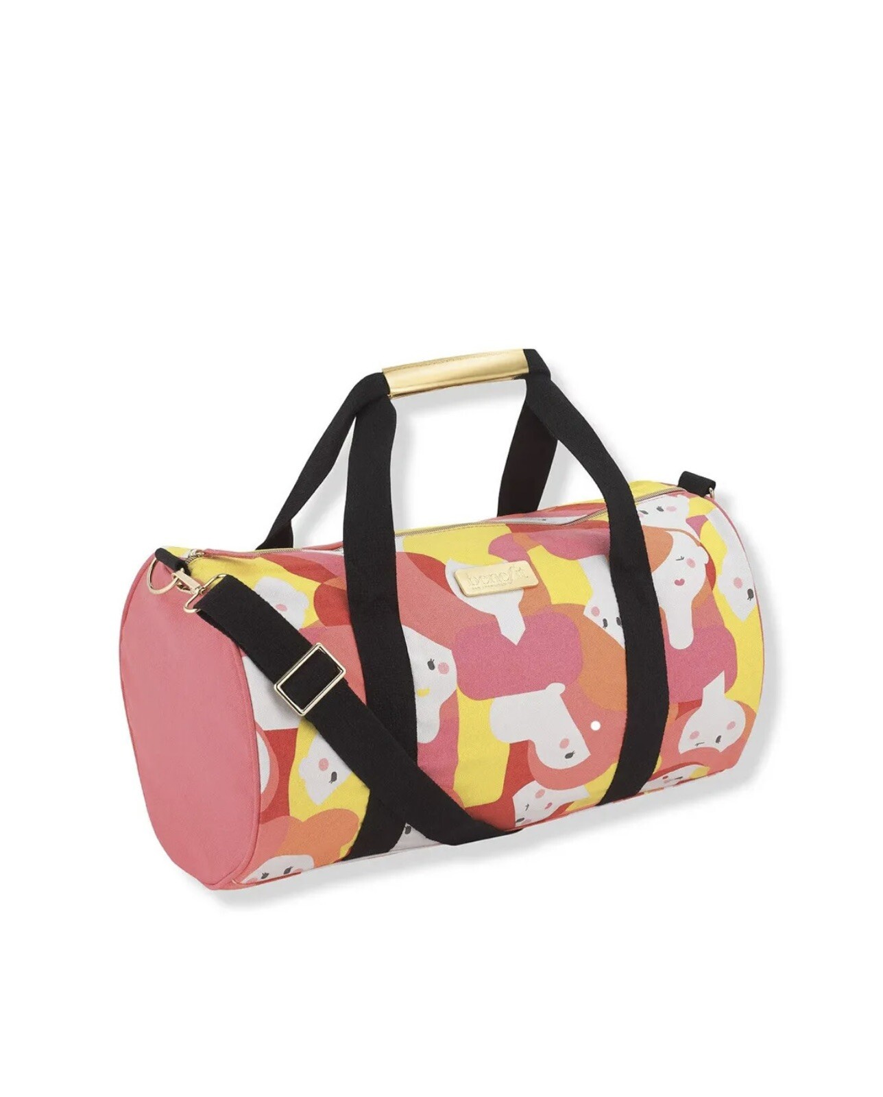 Benefit Cosmetics Duffle Bag For Travel Gym Shoulder Bag L 17″ x W 10″ x H 10″