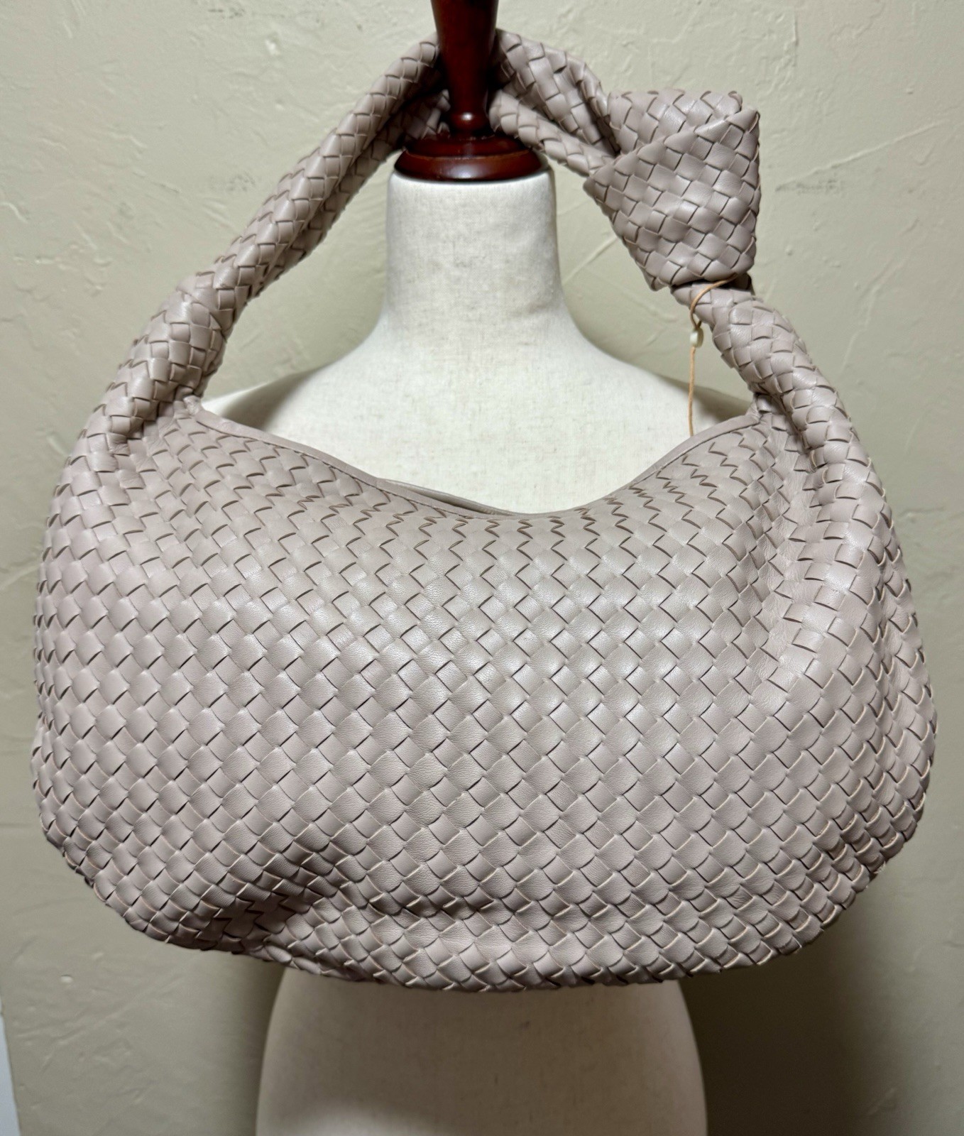 Quince Italian Leather Handwoven Slouchy Shoulder Bag, Hobo, Satchel