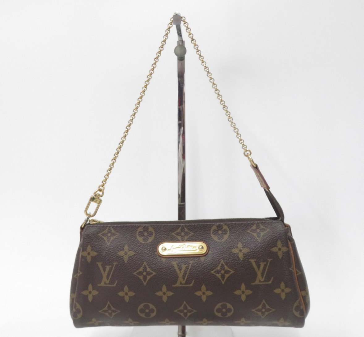Auth Louis Vuitton Monogram Eva Accessories Pouch Chain Shoulder Bag F#52120