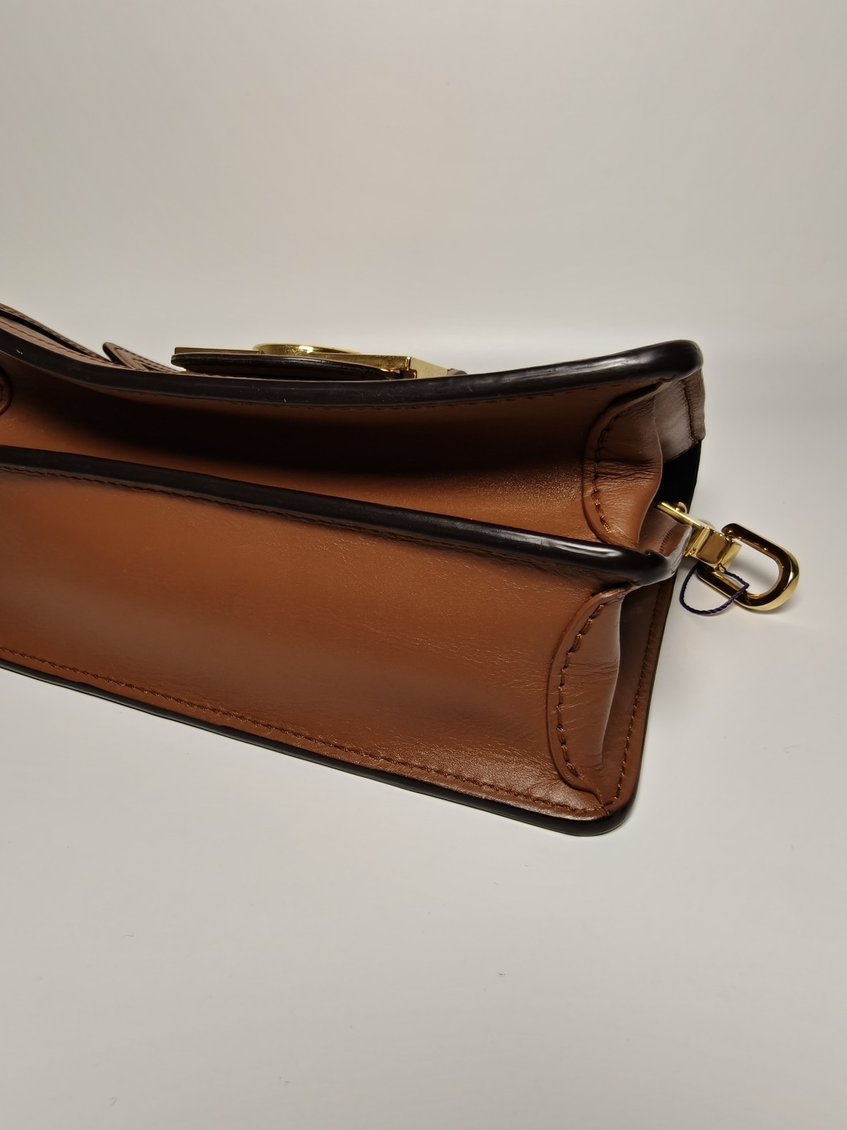 Louis Vuitton Dauphine Small Monogram Reverse Canvas Flap Bag Gold HW