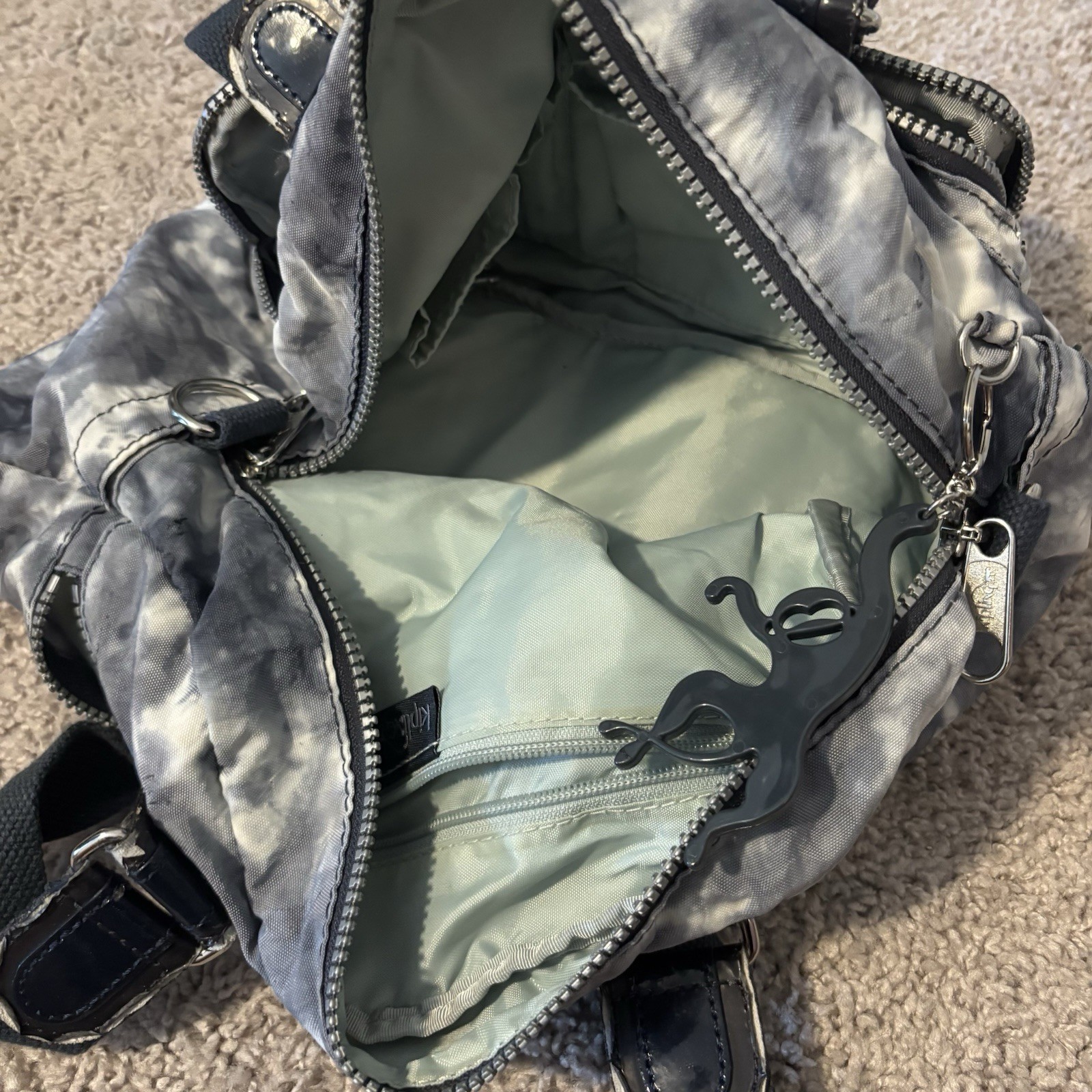 Kipling Defea handbag Tiedye Y2K purse