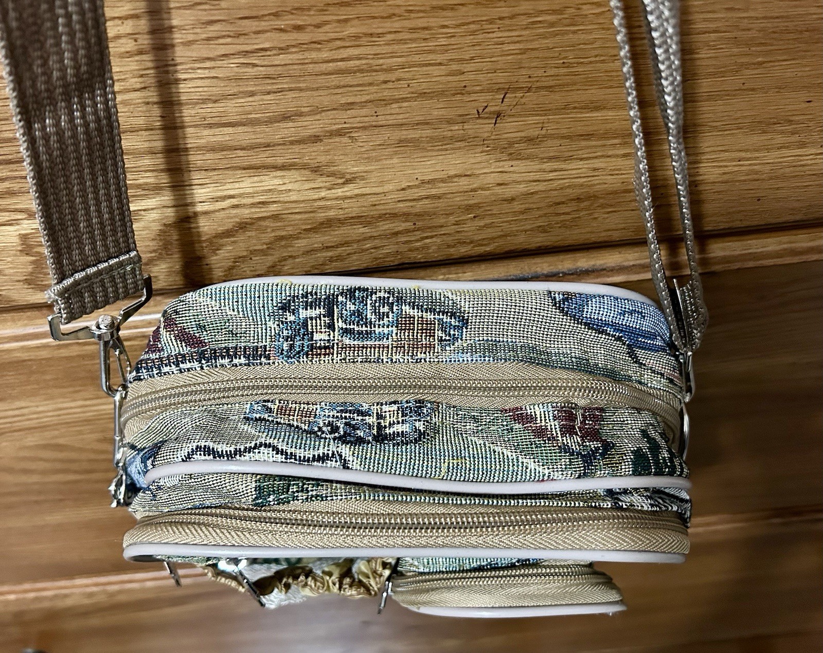 Vintage Karriage-Mate Route 66 Tapestry Crossbody Camera Bag Belt Pouch Chicago