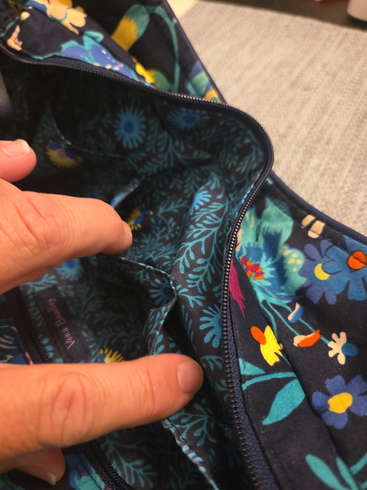 Vera Bradley Glenna Moonlight Garden Satchel Bag Quilted Floral Design Retired