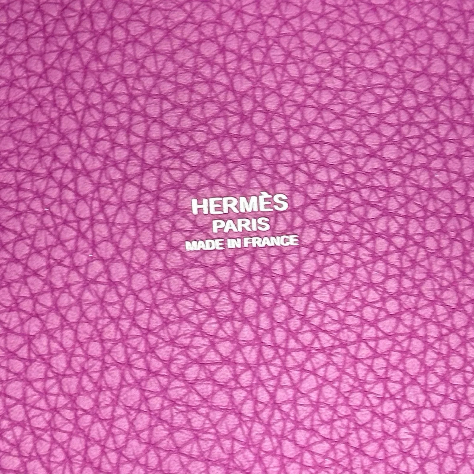 HERMES Picotin Lock PM Anemone Taurillon Leather Handbag Z Stamp #OKB9014
