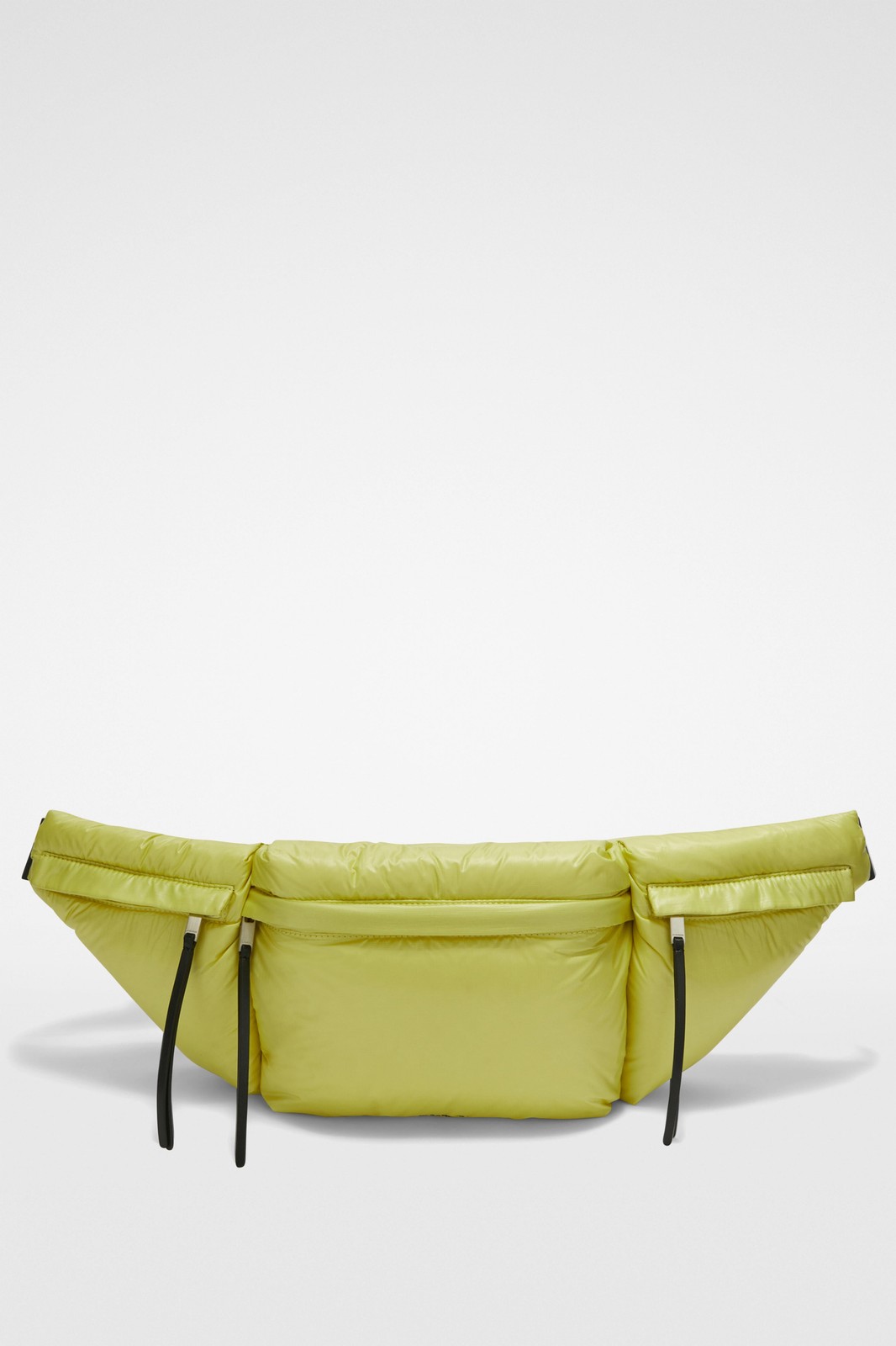 JIL SANDER WOMEN’S ACID GREEN PADDED POUCH BAG MSRP $1410