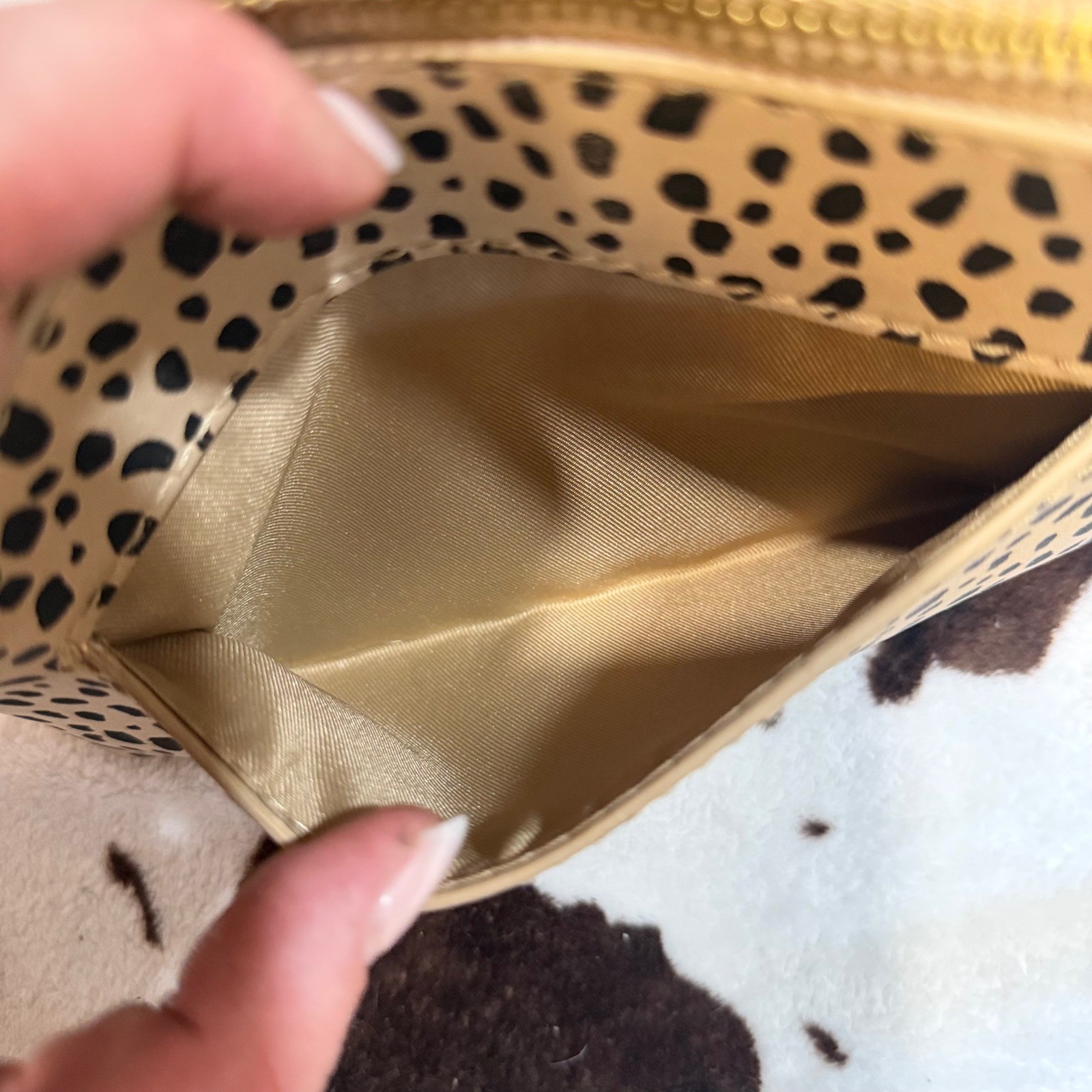 Universal Thread Crossbody Bag Women Small Tan Cheetah Print Boho Animal Print