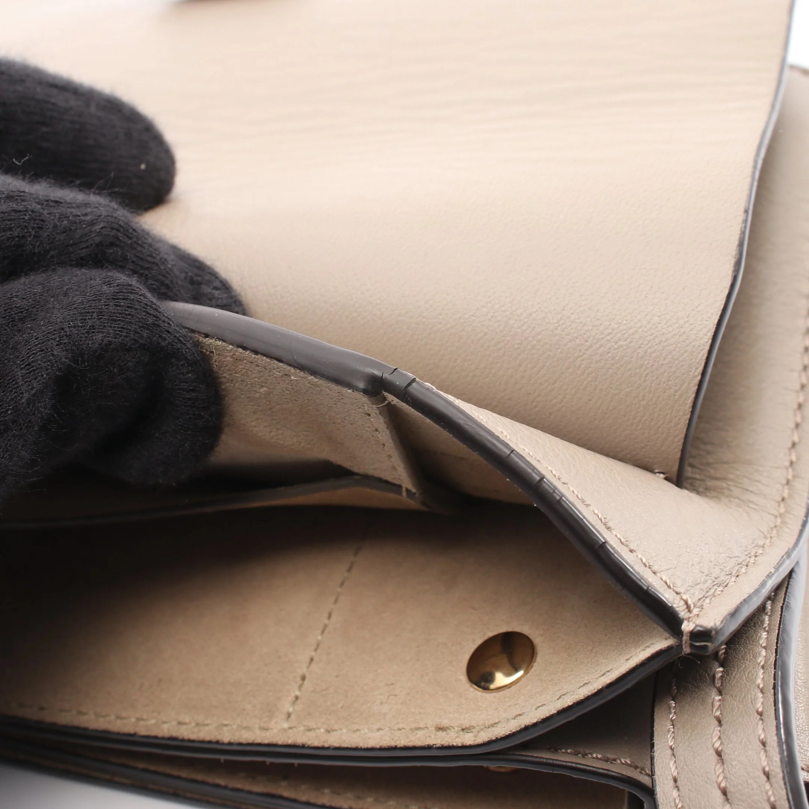 Chloe Shoulder Bag Gray Leather #RCB9963