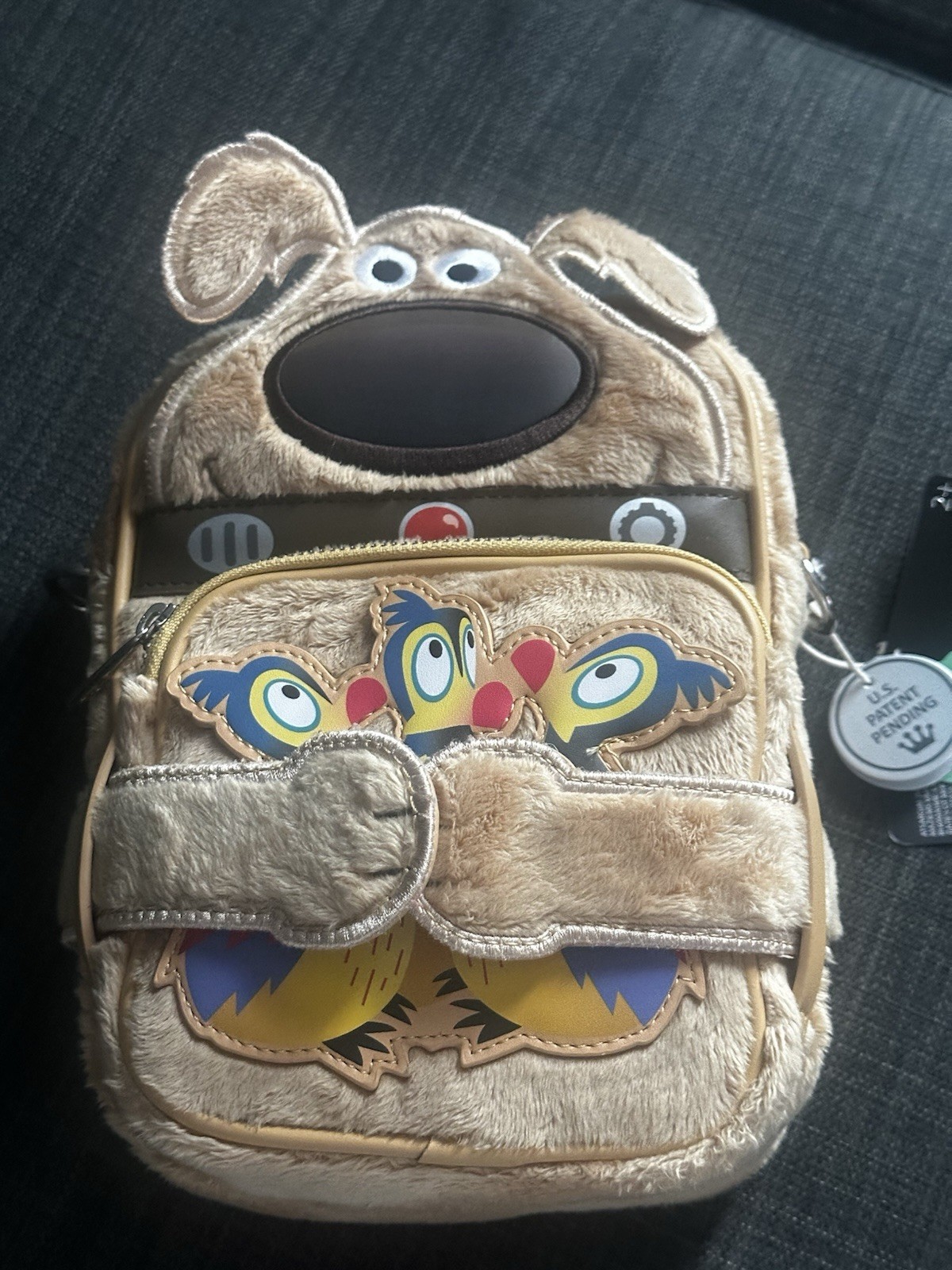 Loungefly Disney Pixar Movie Up 15th Anniversary Dug Crossbody Bag