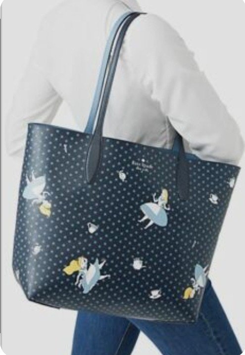 NWT Kate Spade Large Disney Alice In Wonderland Tote