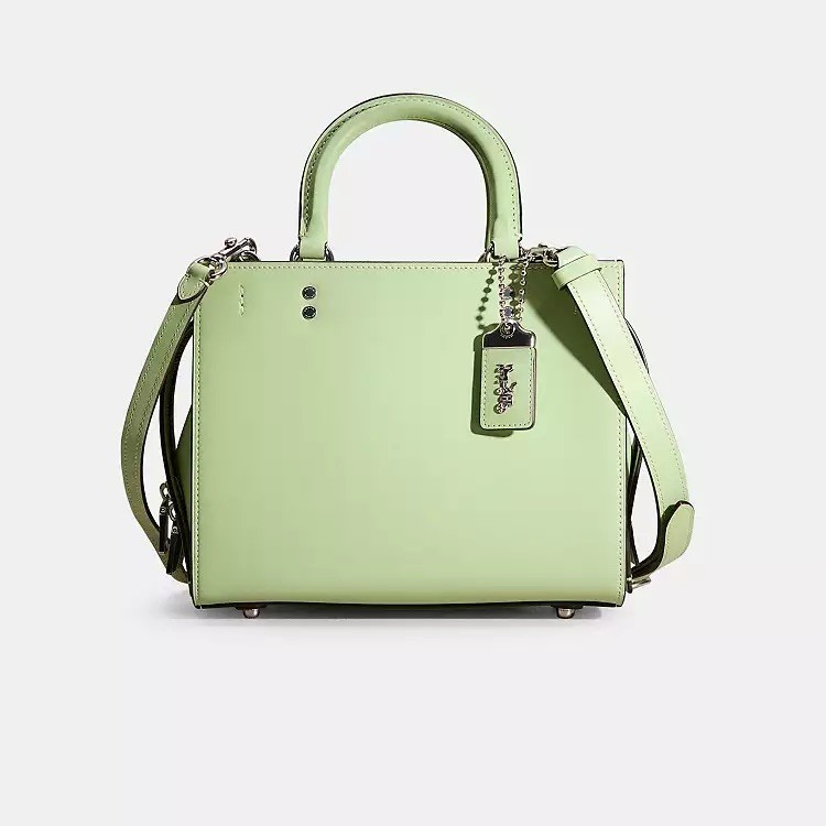 Coach Rogue 25 Satchel Bag in Pale Pistachio Glovetanned Leather