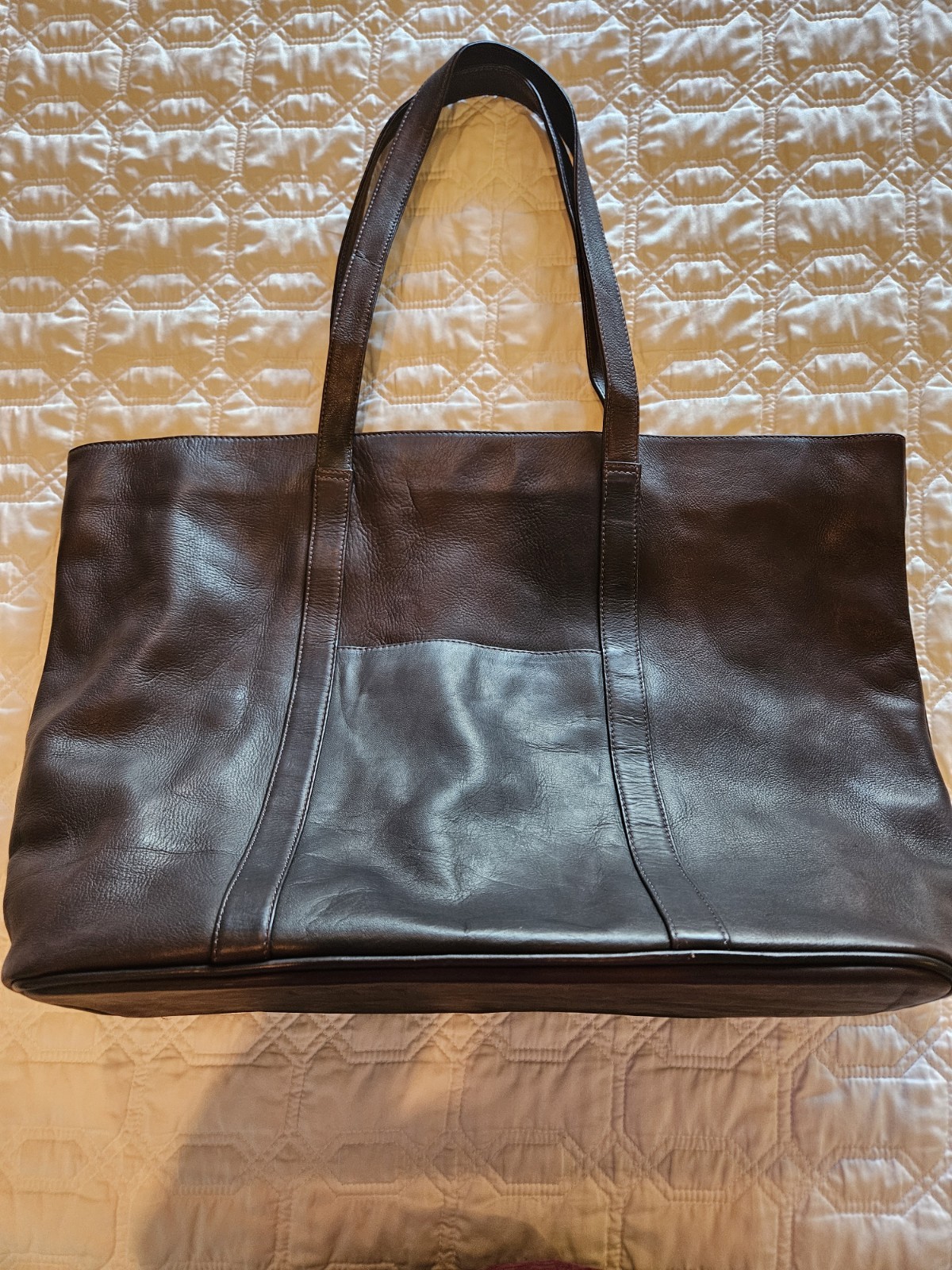 Brown Leather Tote Extra Large