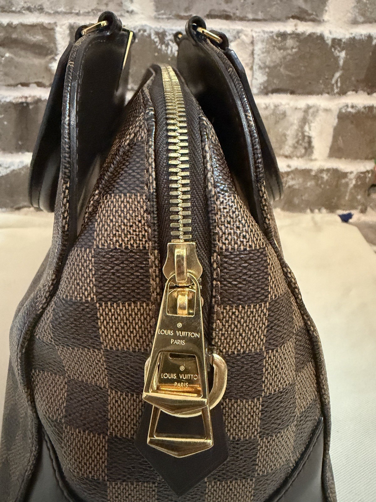 Louis Vuitton Damier Ebene Canvas Kensington Bowling Bag