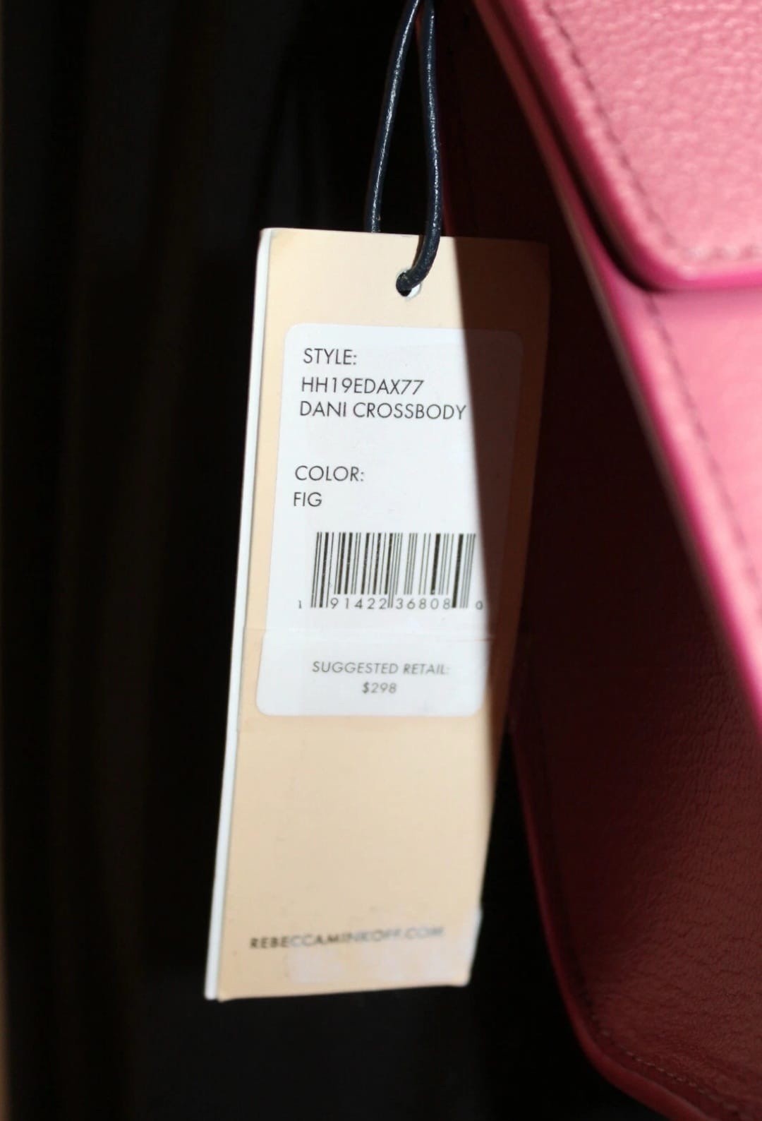 NWT Rebecca Minkoff Dani Leather Small Crossbody Bag (pink) Silver – w/ Dust Bag