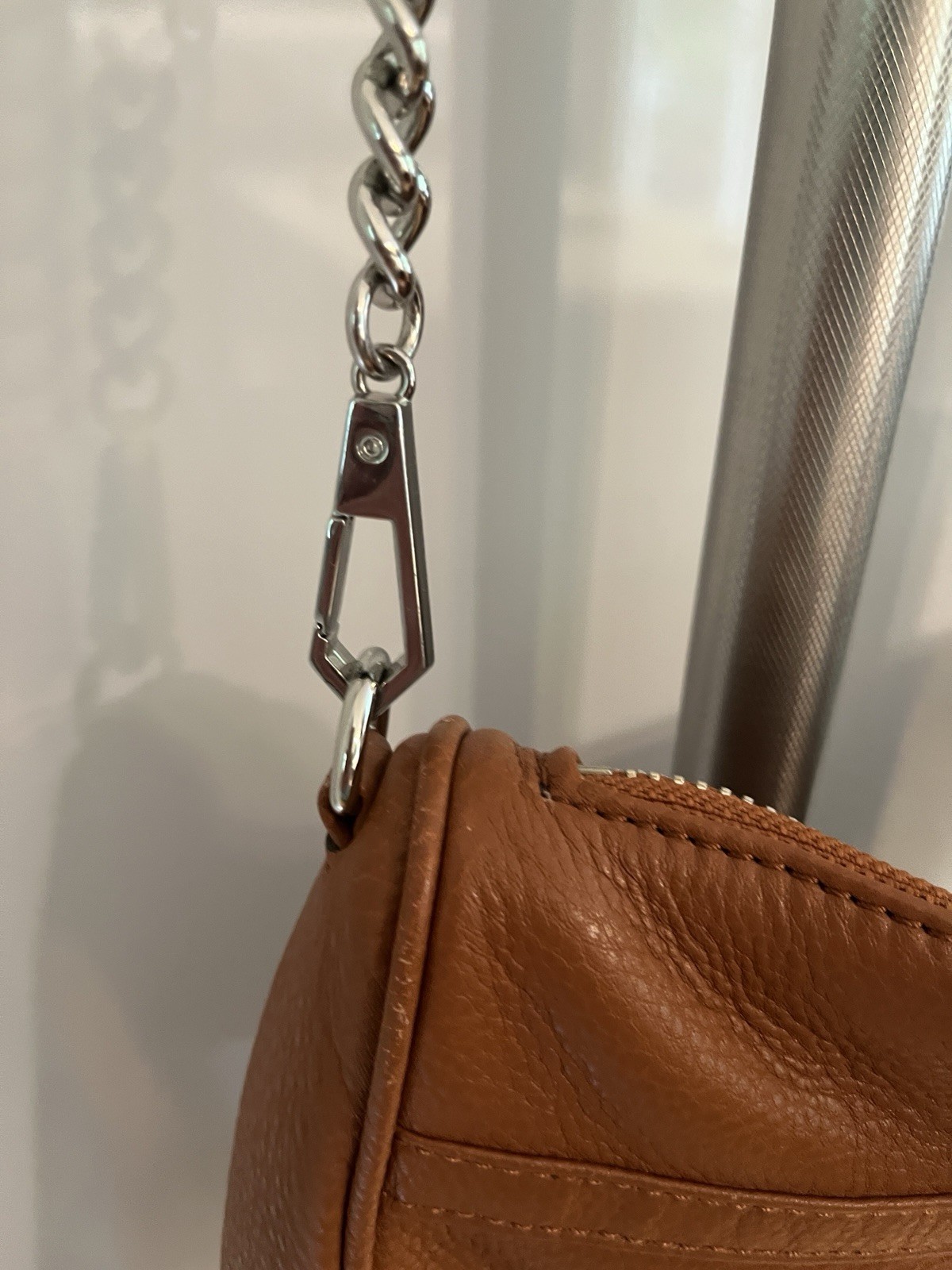 Rebecca Minkoff…Mac Crossbody Handbag… Brown Cognac…Silver Hardware… EUC