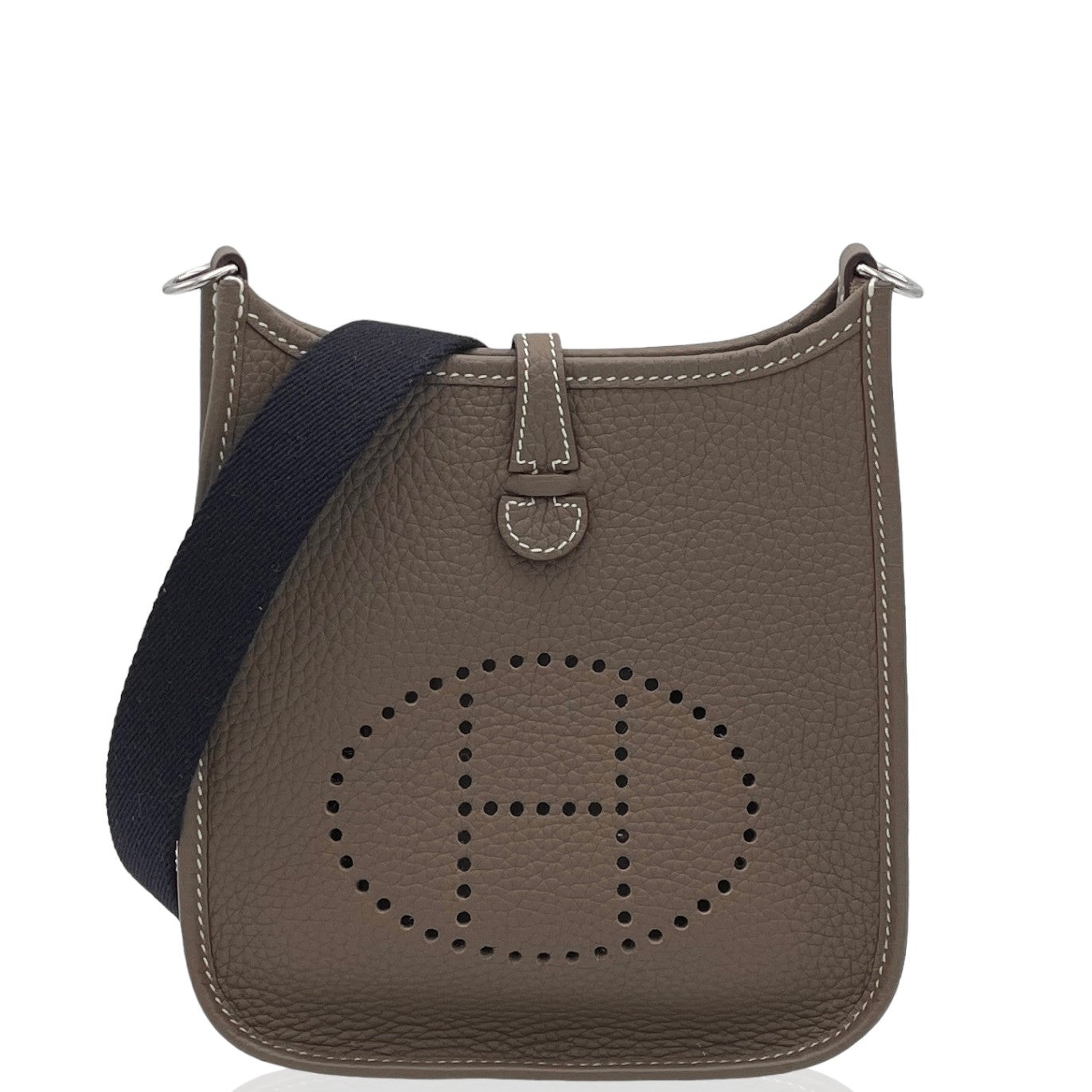 Hermes Mini Evelyne M1 Origan Taurillon Clemence (0812a3)