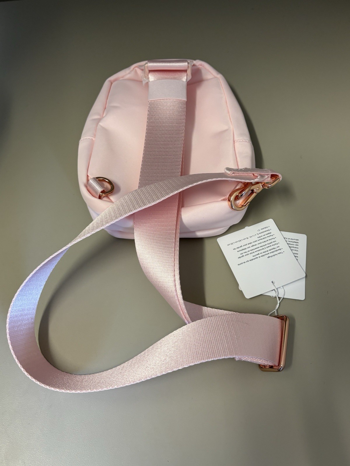 Lululemon Everywhere Sling Bag Small 2L, Colour Pink /Rose Gold New With Tags