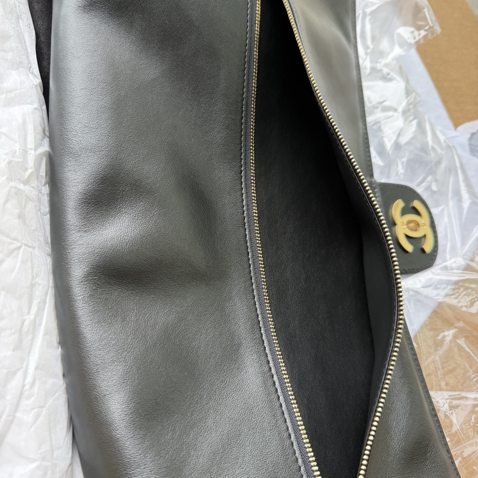 Chanel Matthieu Blazy Black Suede Gold Soft Large Maxi Flap Bag 2026 26S